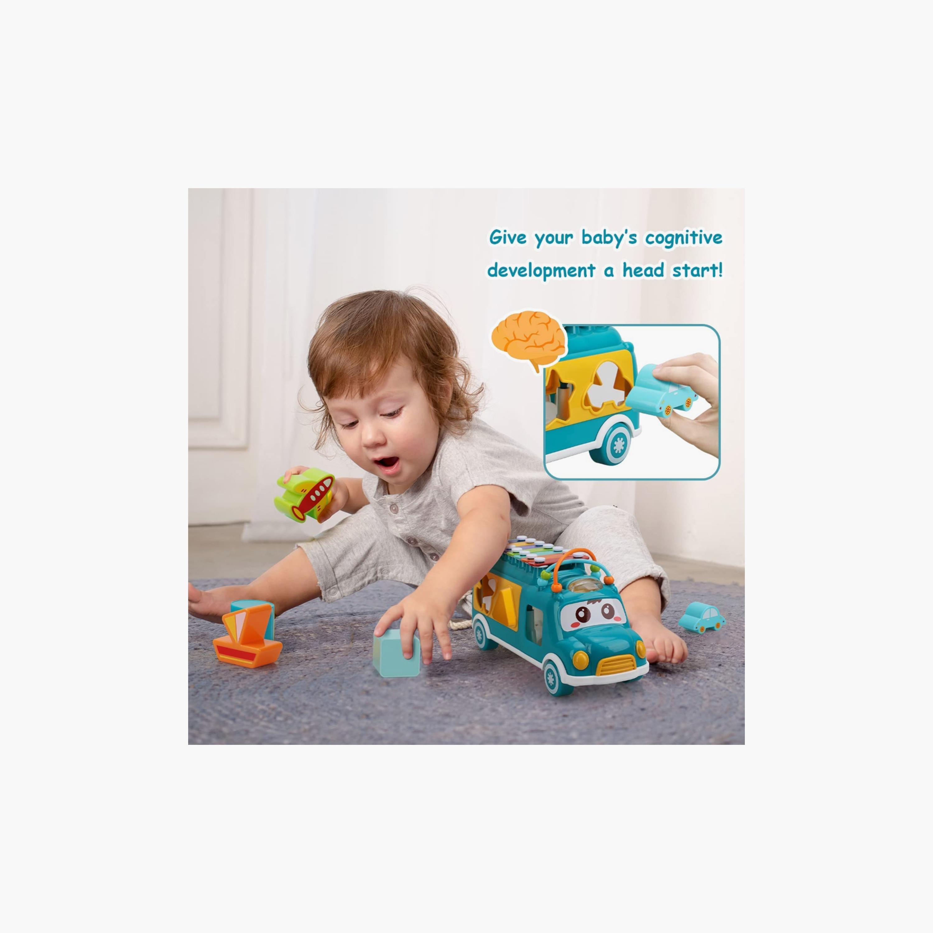 Huanger Musical Bus Stacking Toy with Xylophone-toys-playvehicles-trainsandbuses-image-2