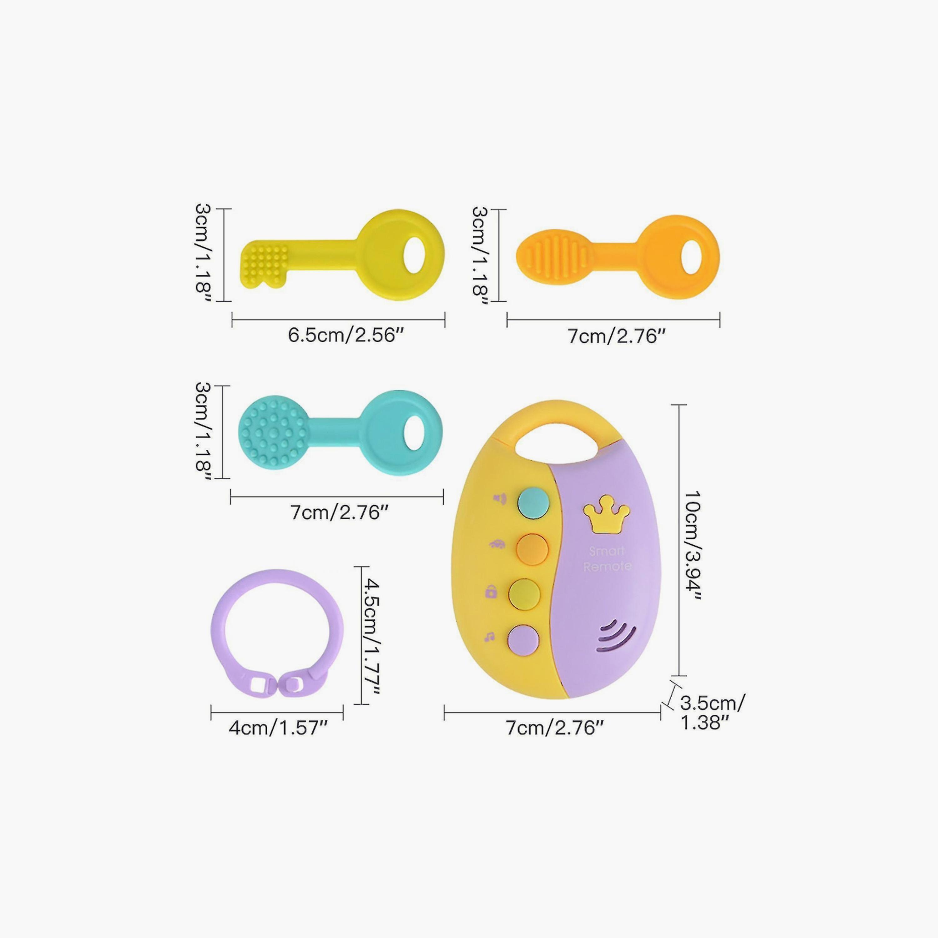 Huanger Teether Keys With Music-toys-babyandtoddlertoys-rattlesandteethers-image-4