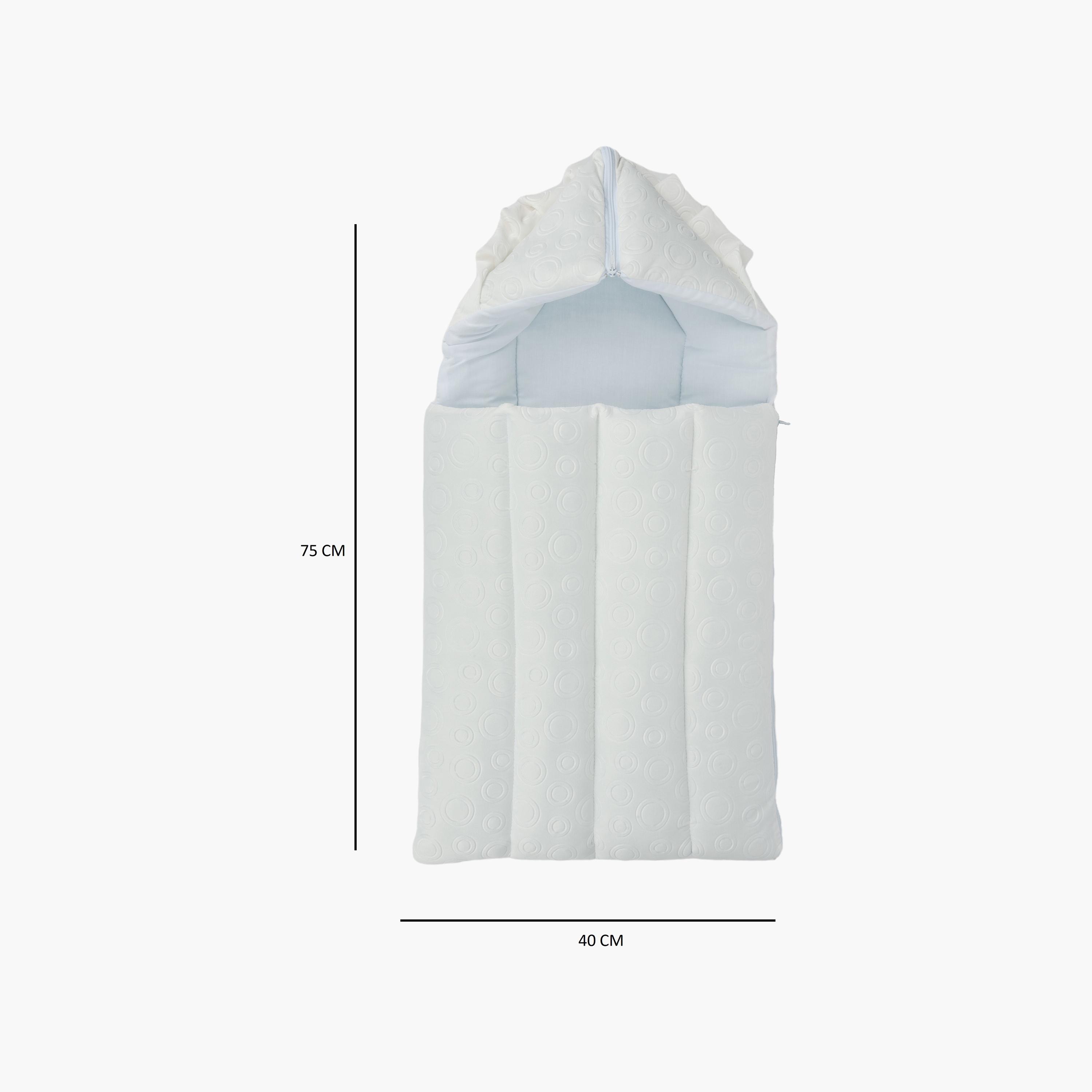 Little Angel Comfy Baby Sleeping Bag, White-baby-nursery-blanketsandswaddles-swaddlesandsleepingbags-image-4