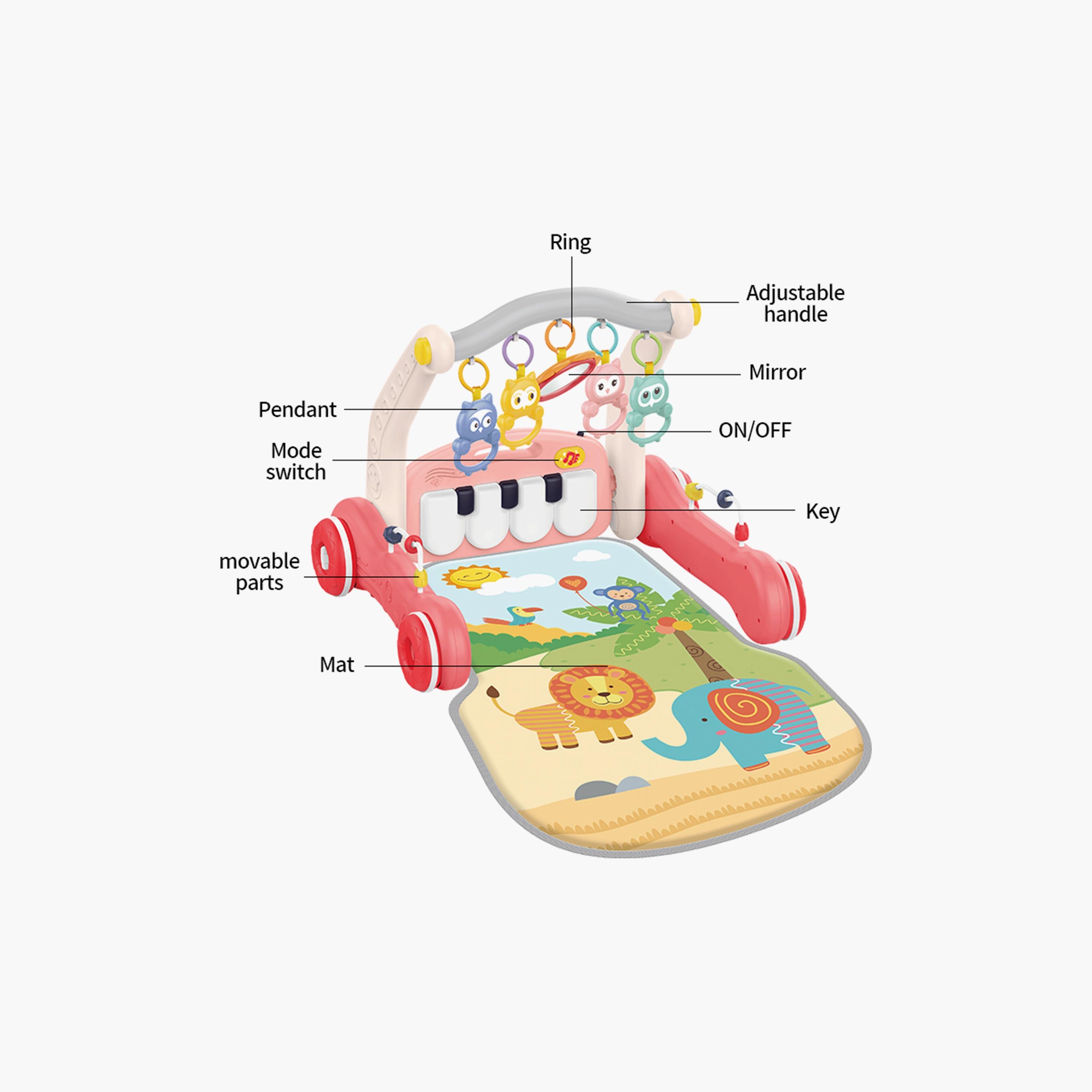 Huanger 2-in-1 Piano Playmat With Music & Walker-baby-infantactivity-playpensandplaymats-image-3