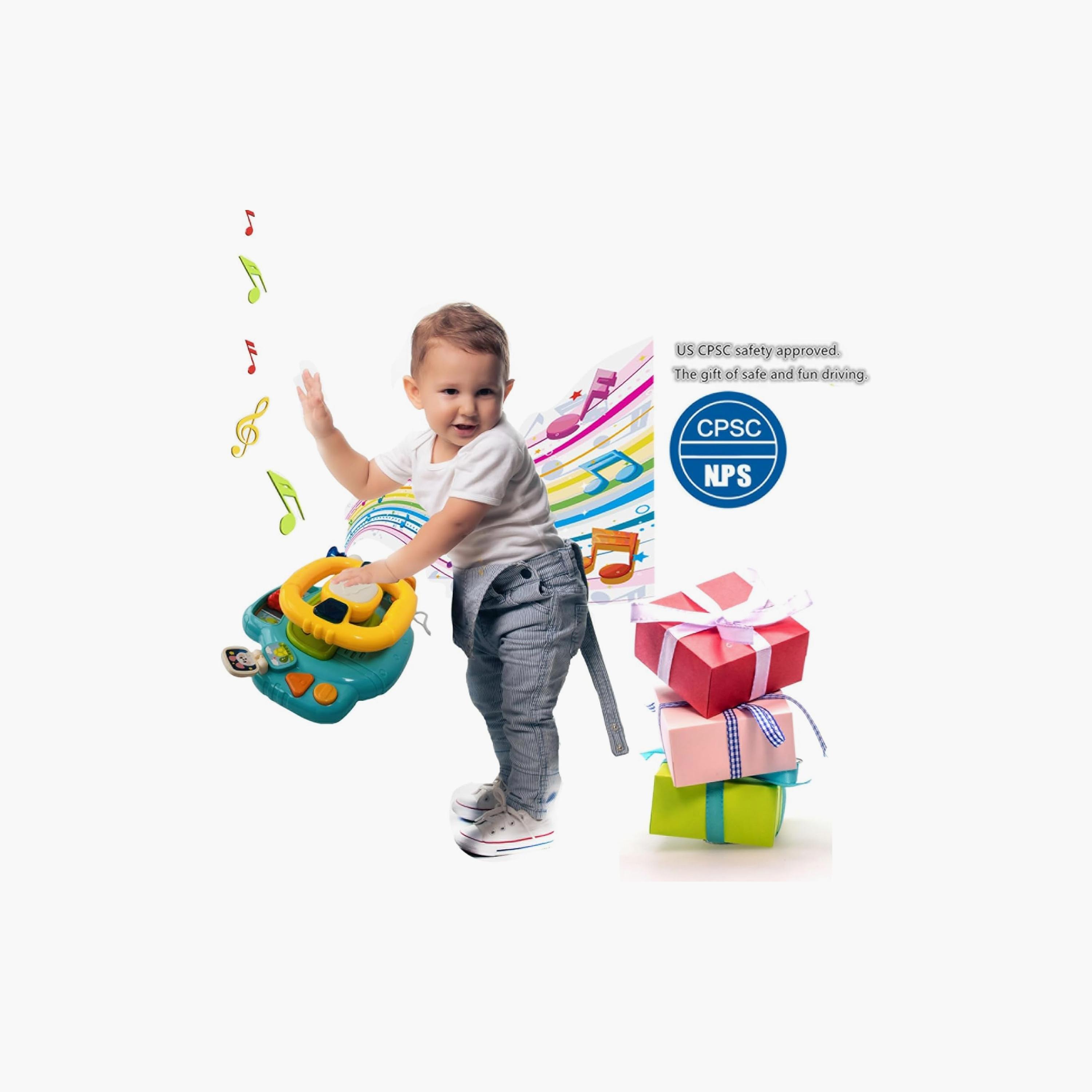 Huanger Musical Smart Steering Wheel Simulation Toy-toys-babyandtoddlertoys-lightsandmusicaltoys-image-3