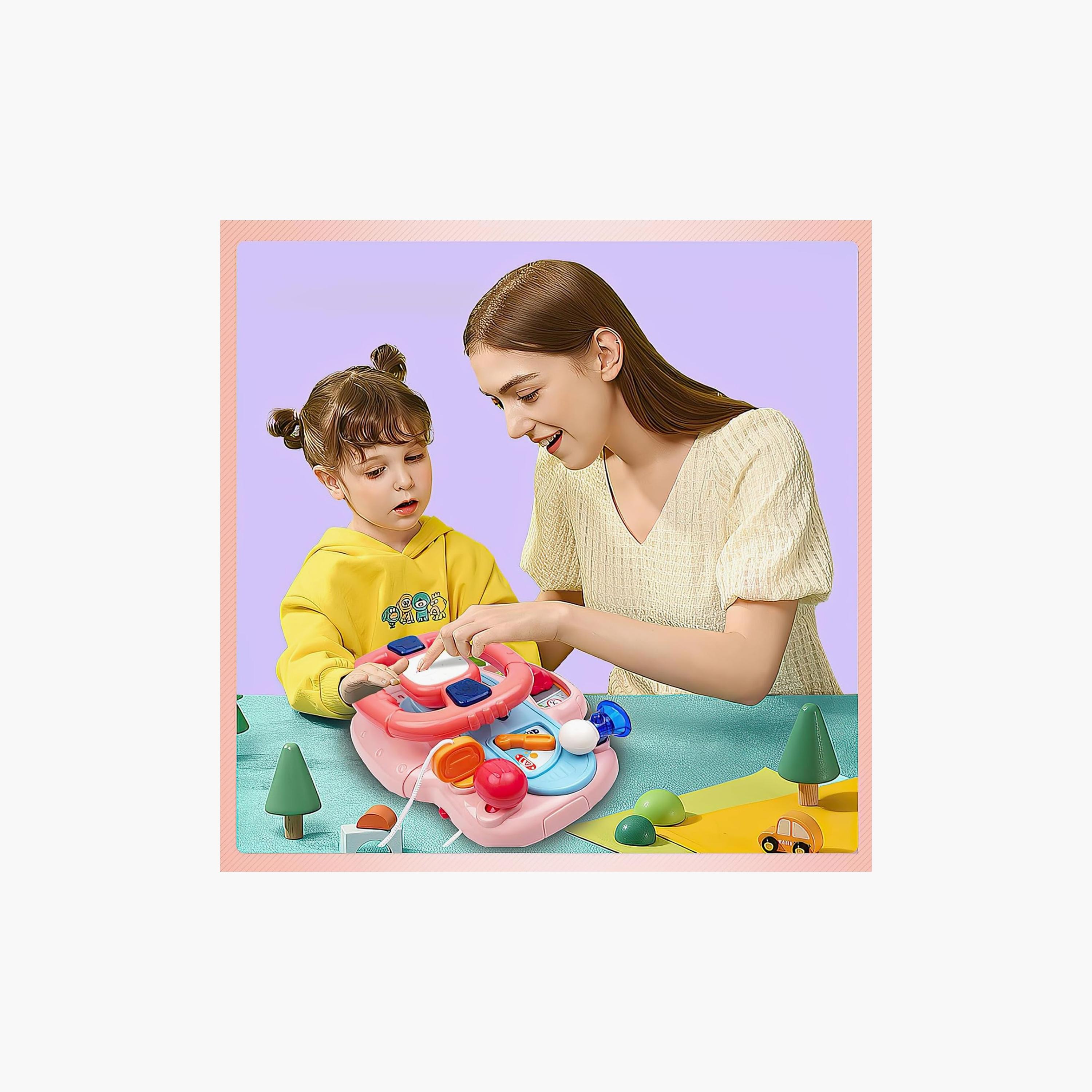 لعبة محاكاة عجلة القيادة الذكية الموسيقية من هوانجر-toys-babyandtoddlertoys-lightsandmusicaltoys-image-4