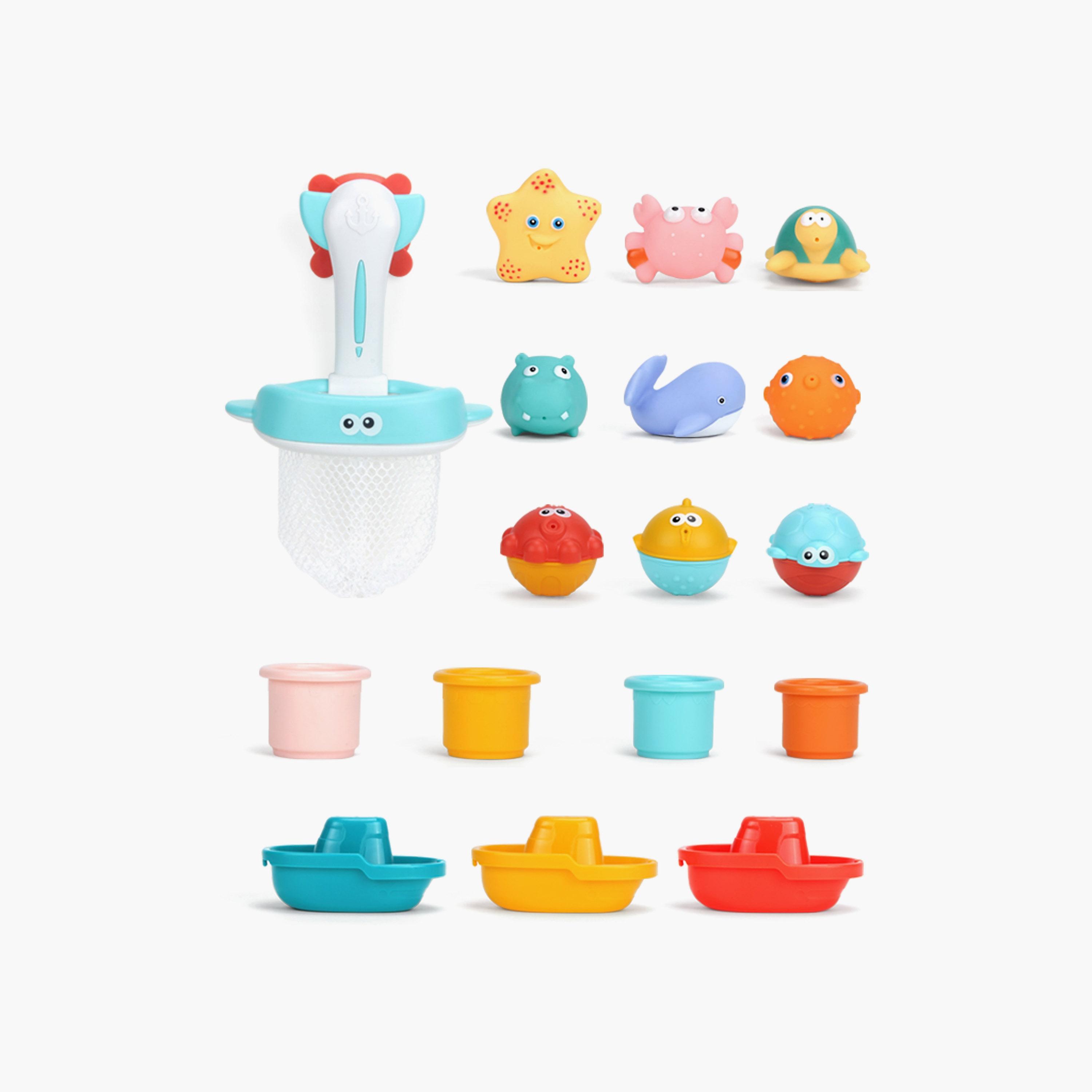 Huanger 17-Piece Water Bath & Shower Toy set-toys-babyandtoddlertoys-bathtoys-image-3