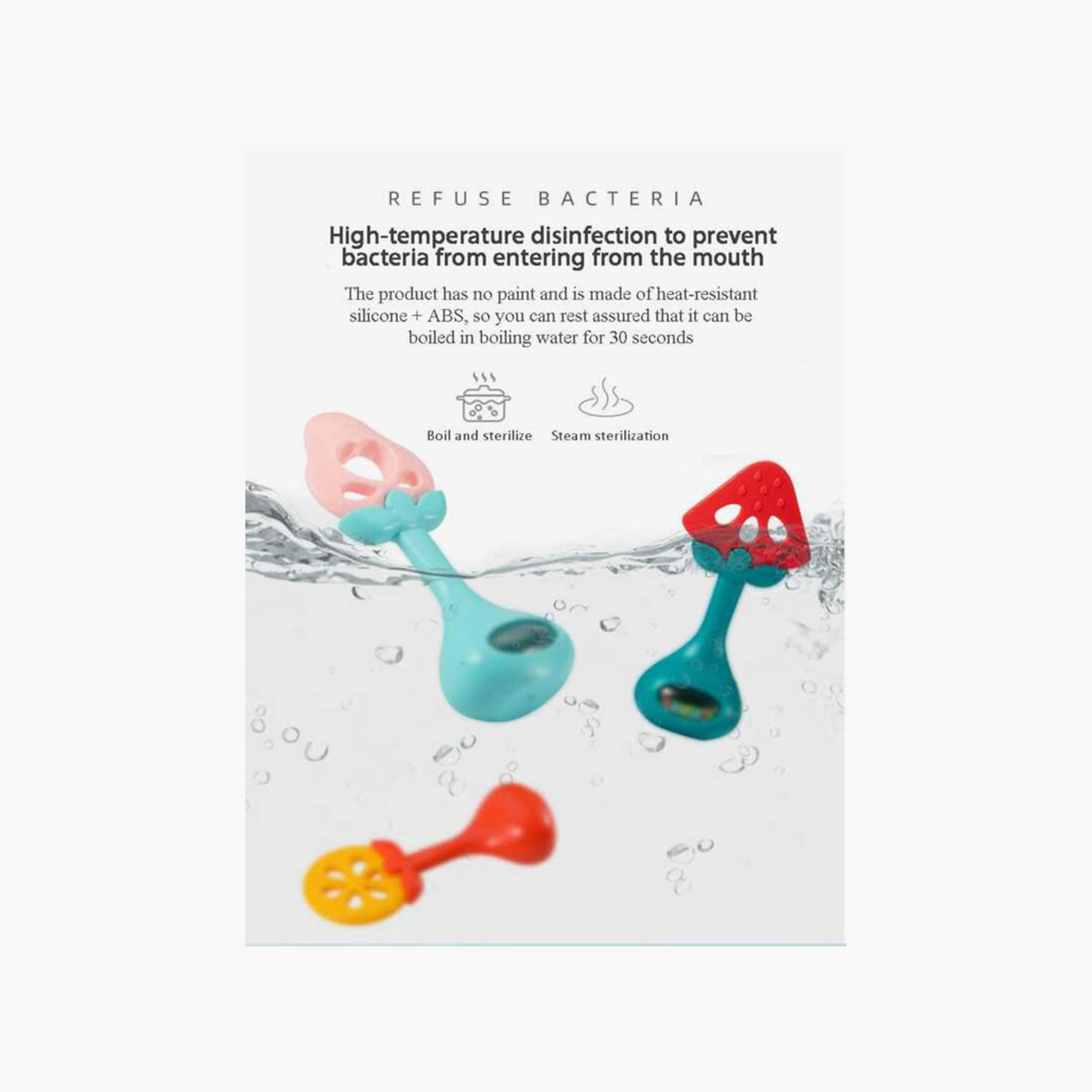 Huanger Strawberry Teether With Rattle-toys-babyandtoddlertoys-rattlesandteethers-image-3