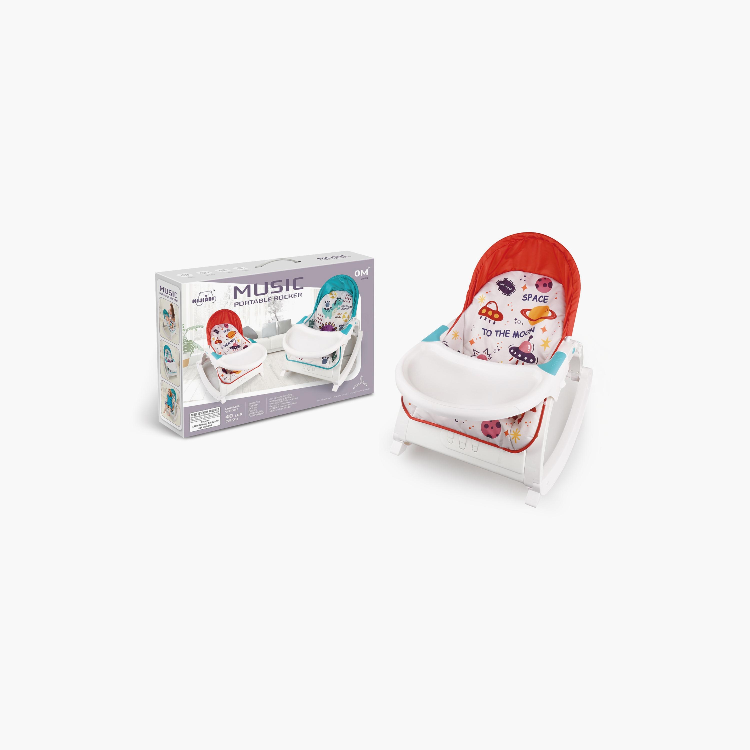Little Angel Portable Rocking Musical Chair, Red-toys-babyandtoddlertoys-lightsandmusicaltoys-image-2