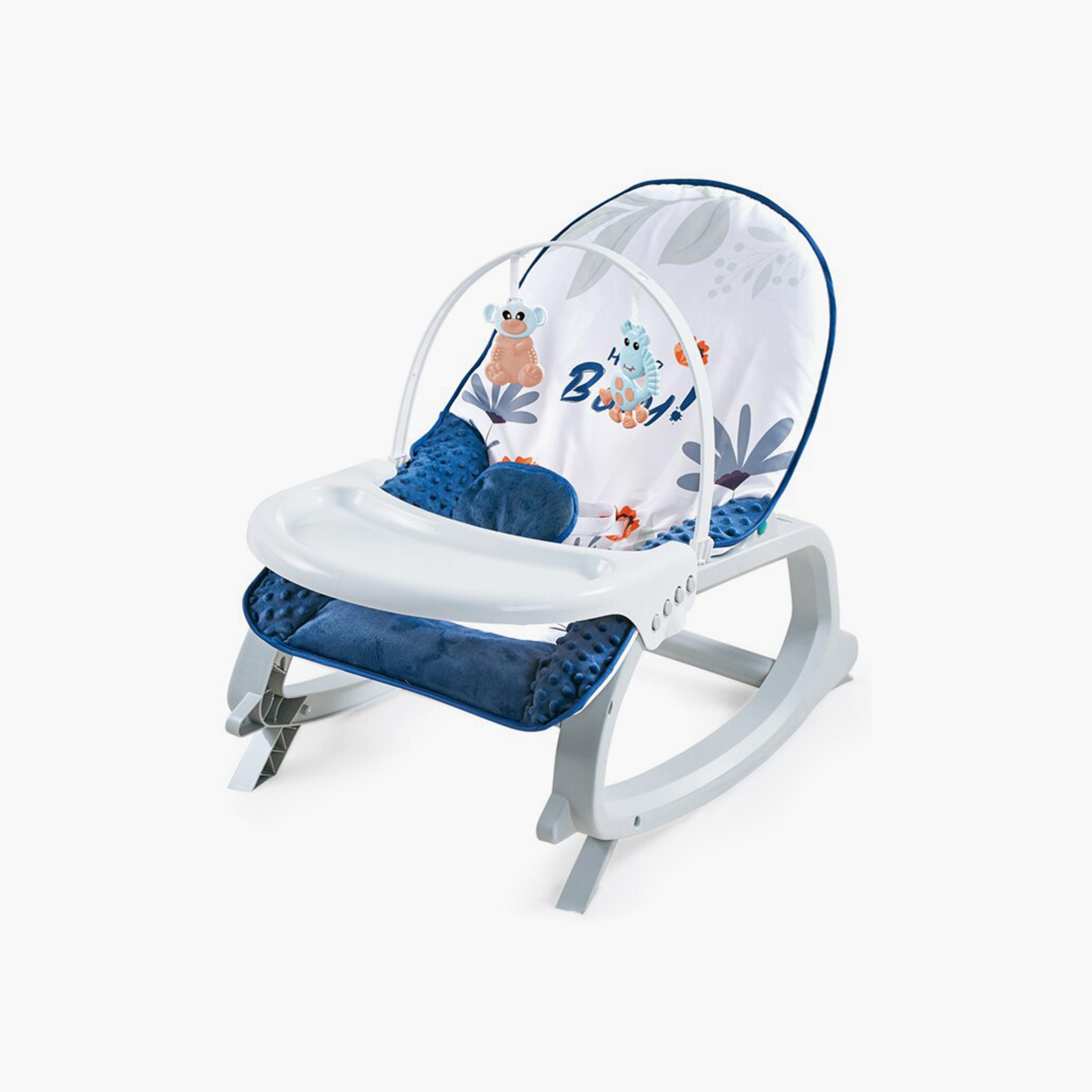 كرسي موسيقي هزاز محمول من ليتل أنجل، أزرق-toys-babyandtoddlertoys-lightsandmusicaltoys-image-1