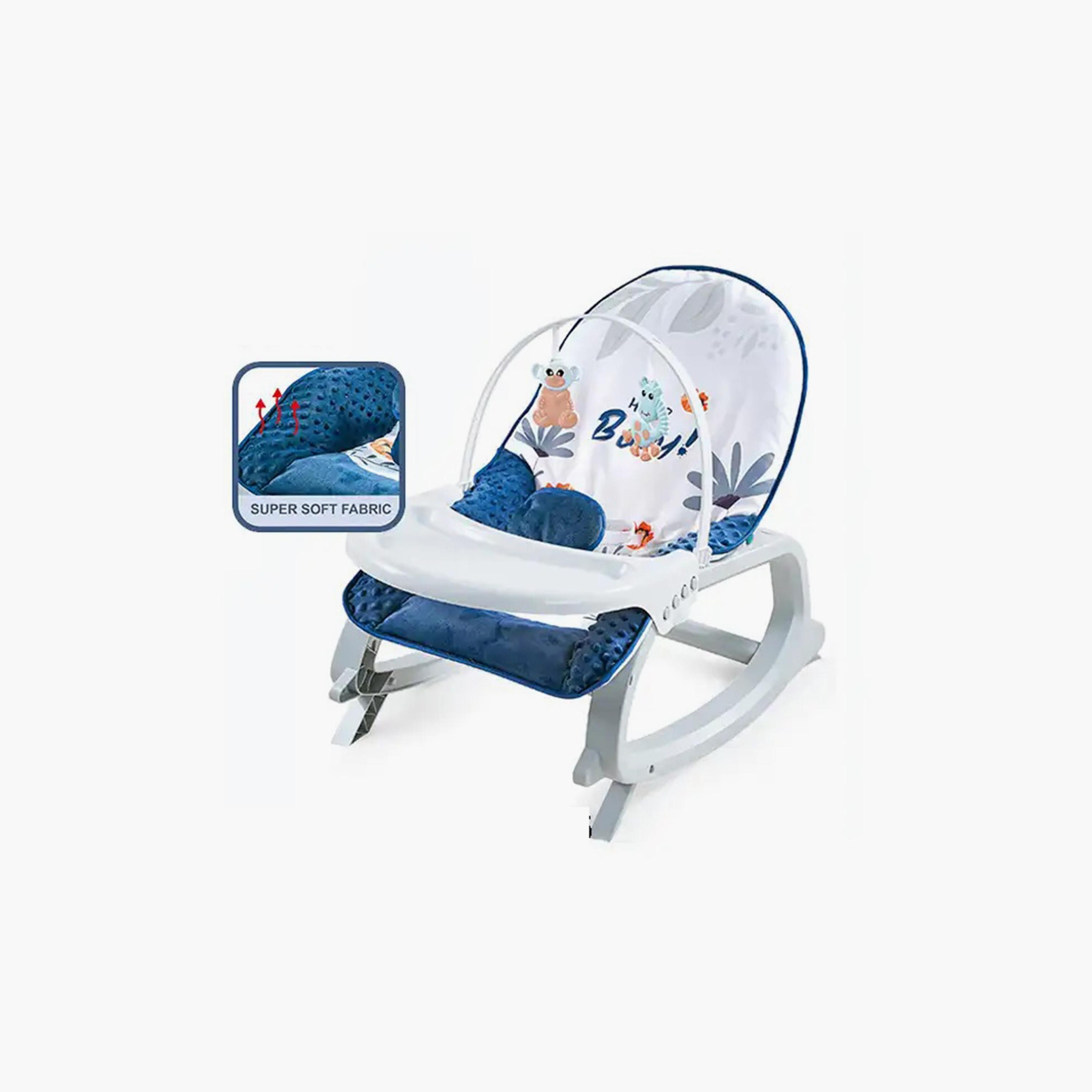 كرسي موسيقي هزاز محمول من ليتل أنجل، أزرق-toys-babyandtoddlertoys-lightsandmusicaltoys-image-4