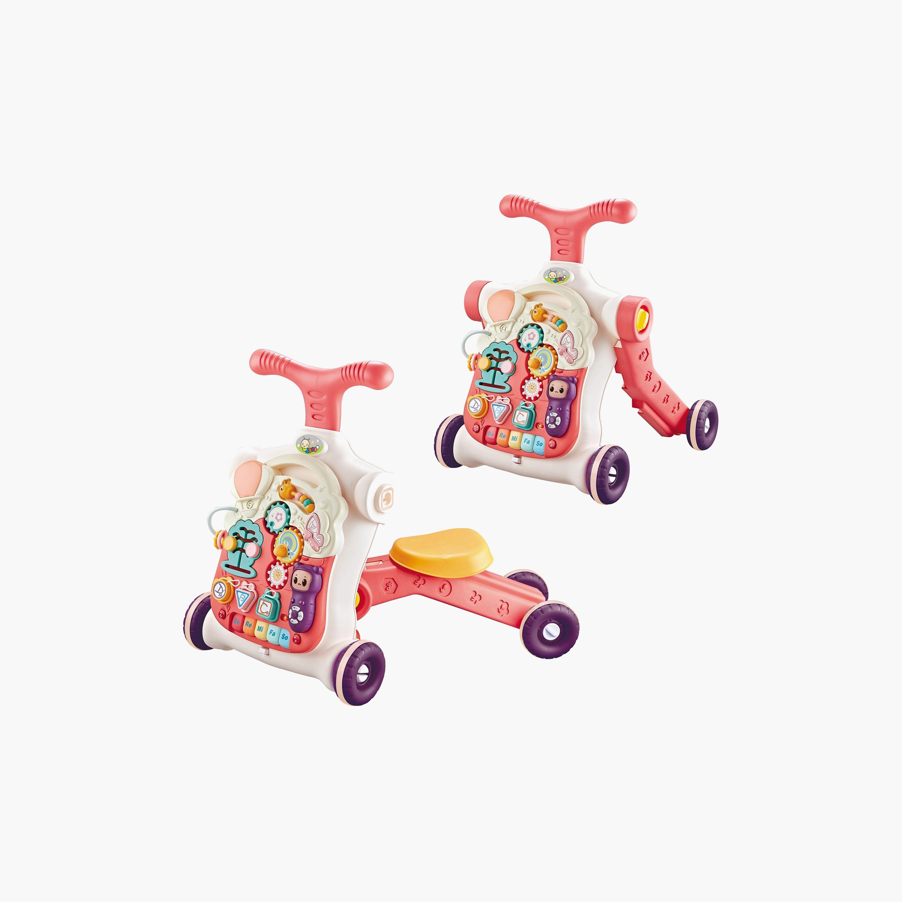  عربة أطفال 5 في 1 للأنشطة الموسيقية وطاولة اللعب من  ليتل أنجل، وردي-toys-babyandtoddlertoys-lightsandmusicaltoys-image-2