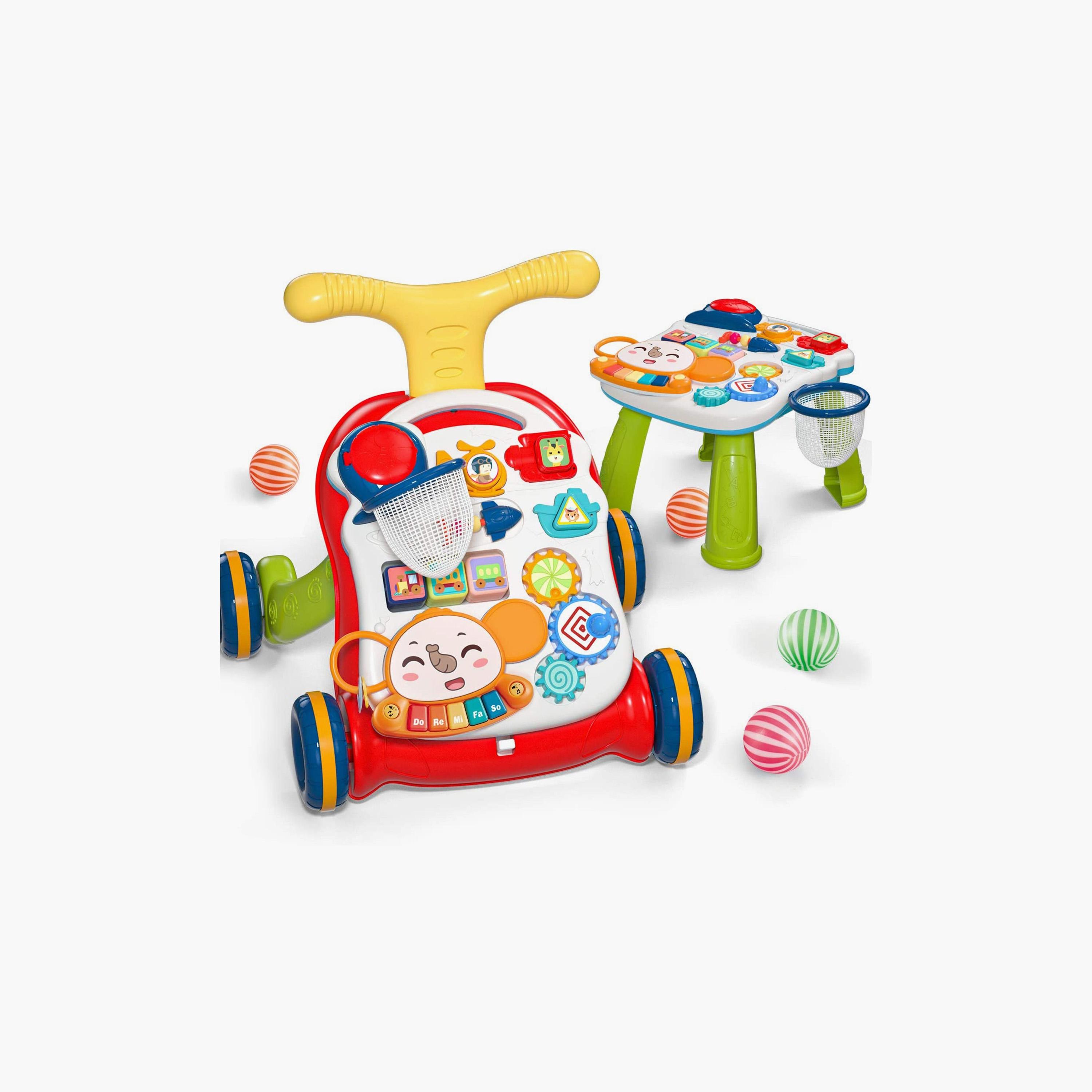 Little Angel 5 in 1 Musical Activity Stroller & Table, Red-toys-babyandtoddlertoys-lightsandmusicaltoys-image-2