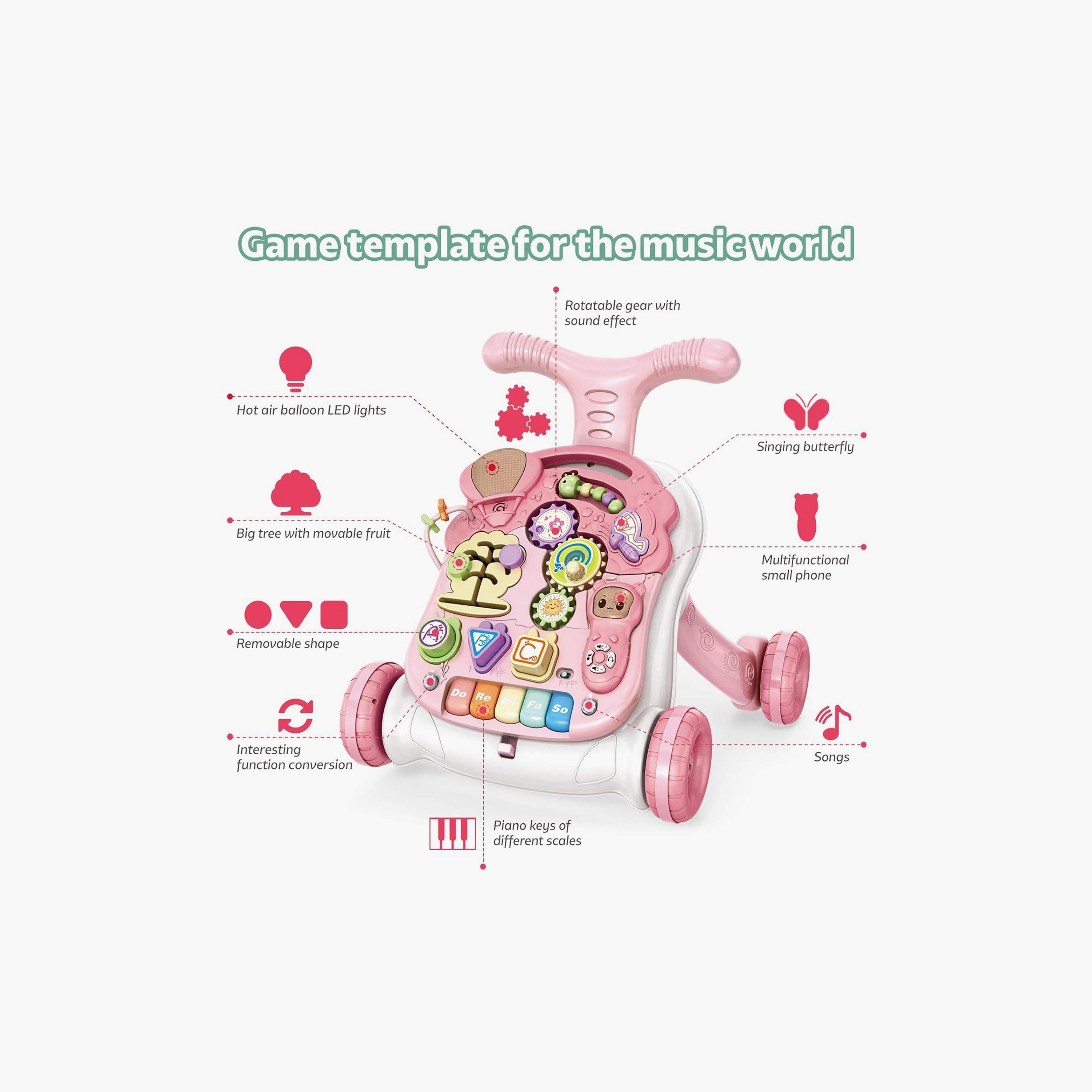 مشاية وطاولة للأنشطة الموسيقية 2 في 1 من ليتل أنجل -baby-infantactivity-walkers-image-2