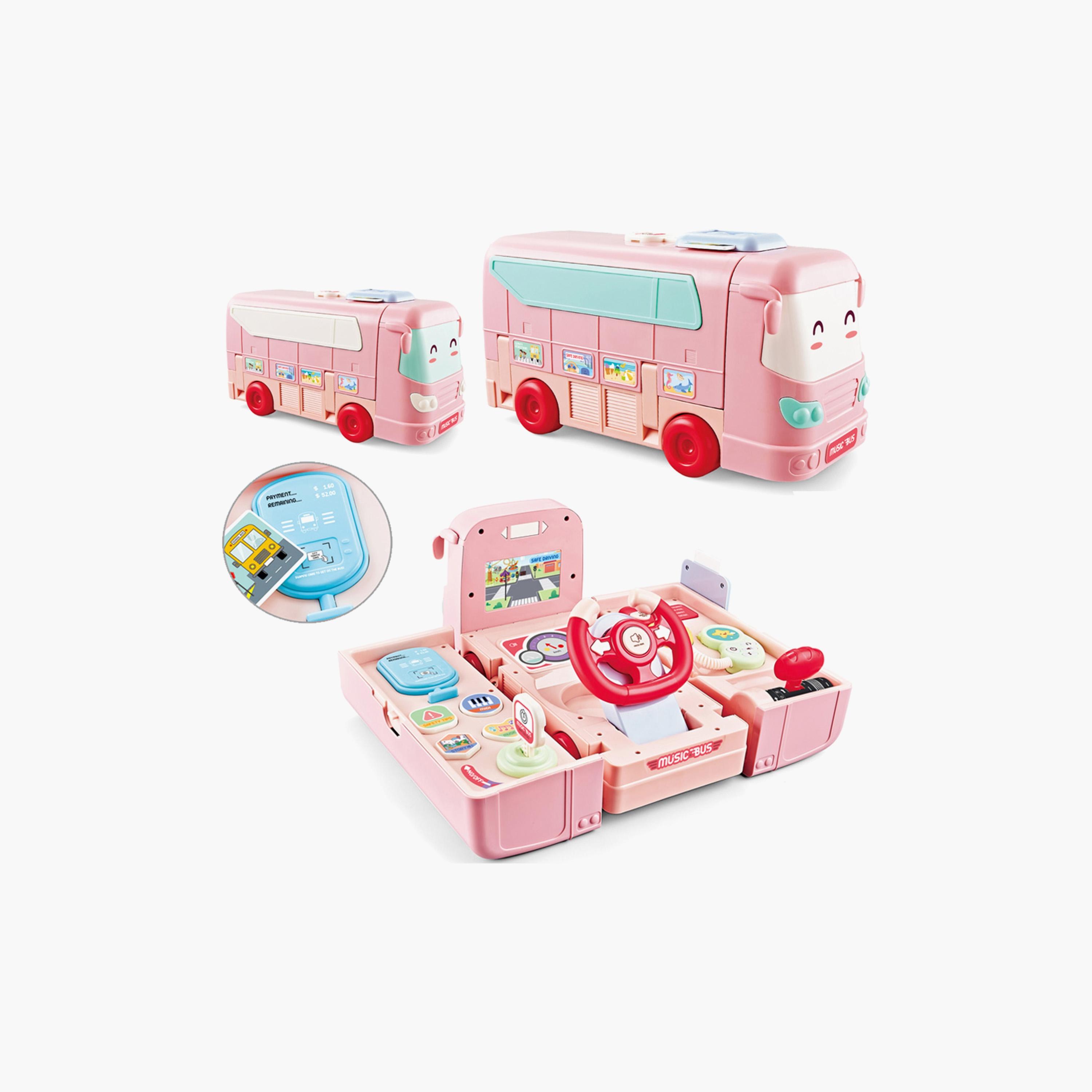 Little Angel Convertible School Bus Toy with Music