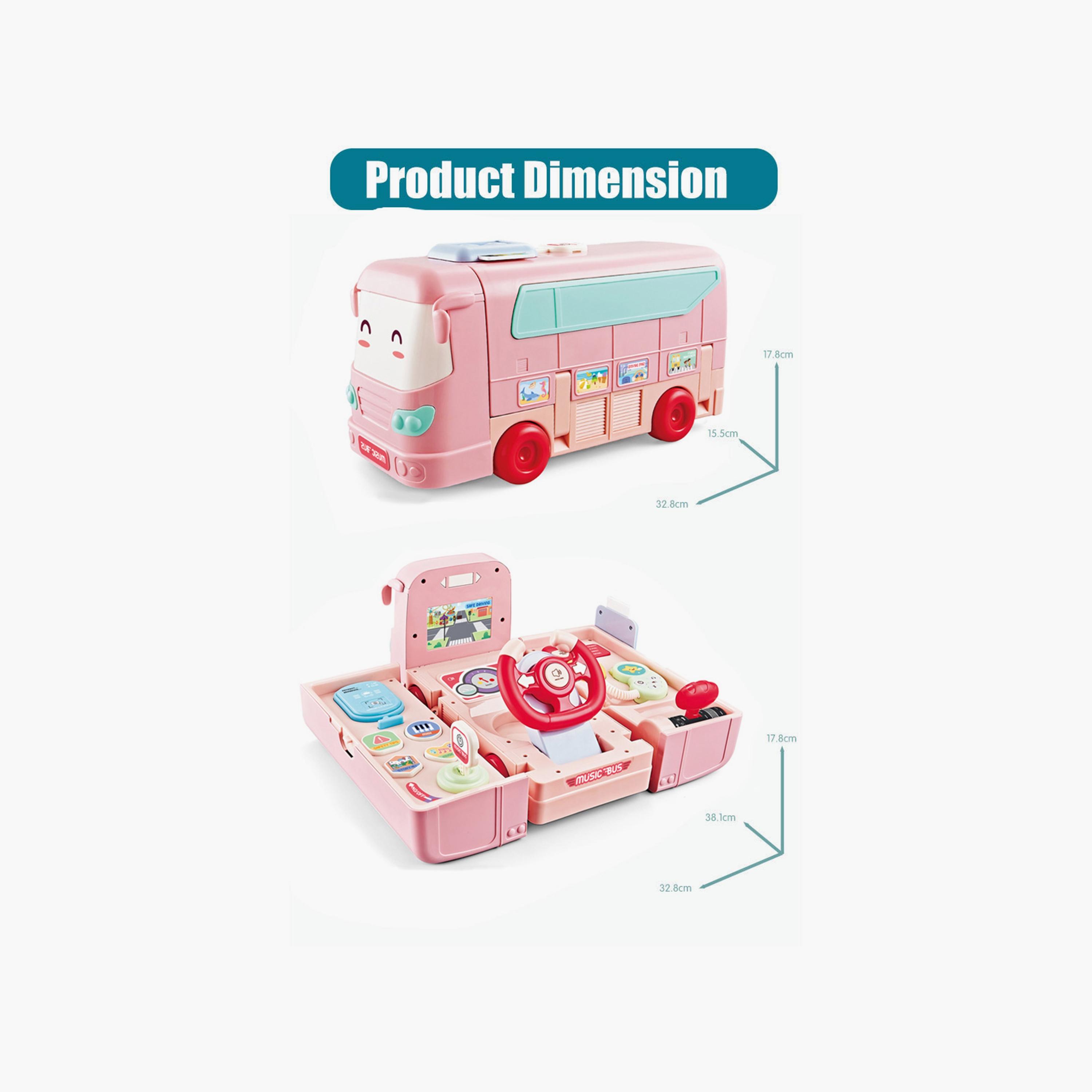 Little Angel Convertible School Bus Toy with Music-toys-playvehicles-trainsandbuses-image-3
