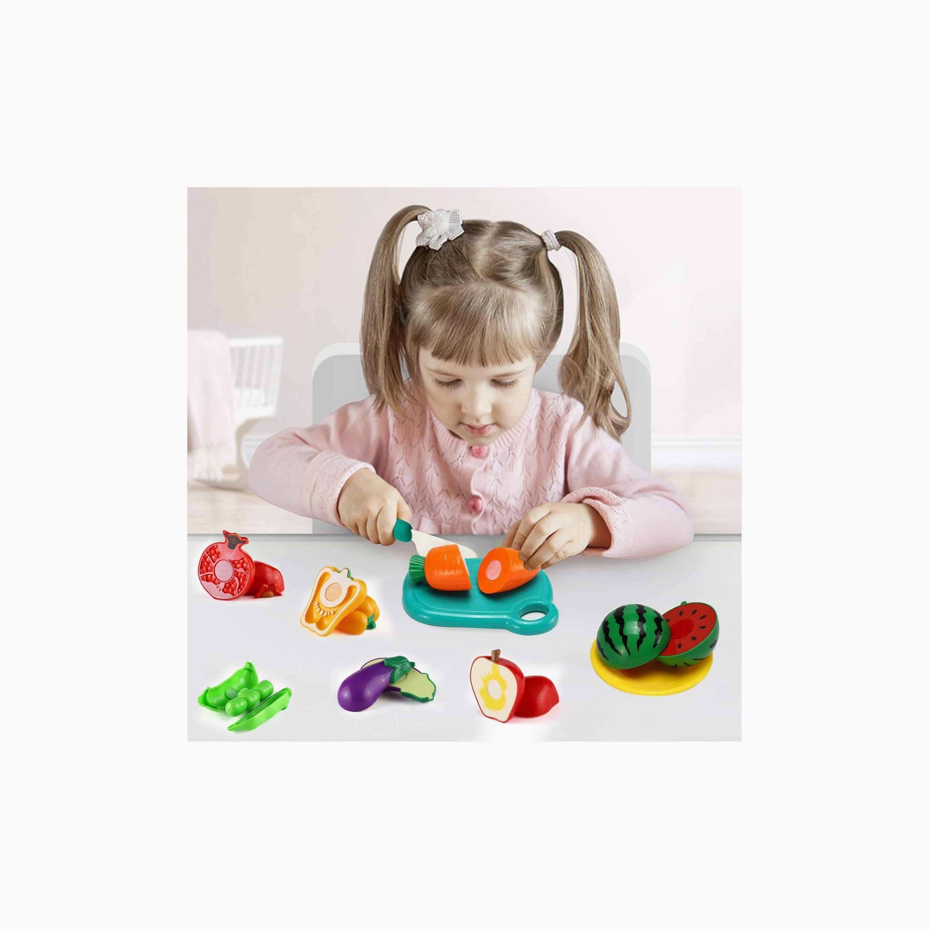 Little Angel Fruits & Vegetables Fun Cutting Toy Set-toys-roleplay-playfoods-image-2