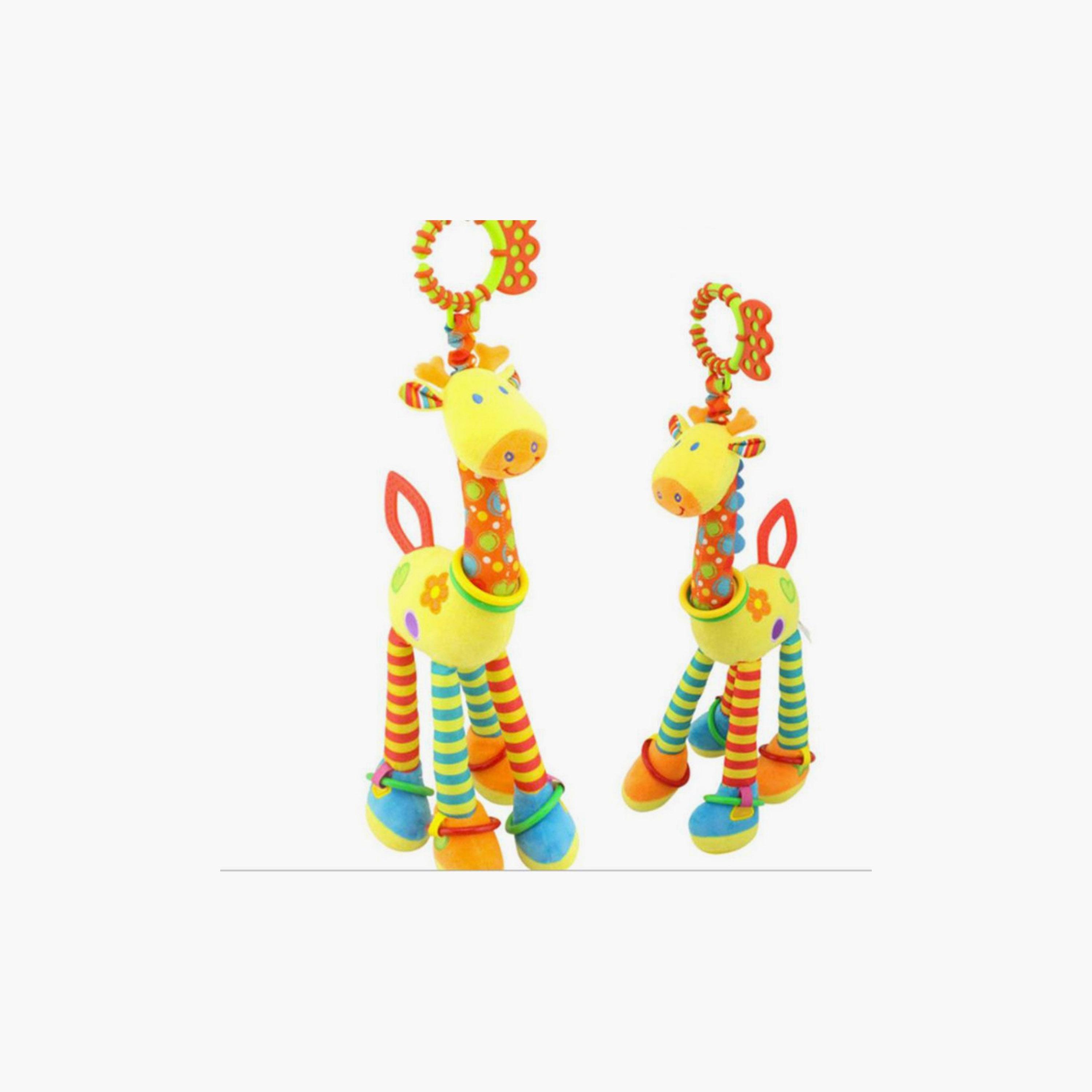 لعبة الخشخيشة المتنقلة المعلقة لعربة الأطفال من ليتل أنجل، زرافة-toys-babyandtoddlertoys-strollertoys-image-2