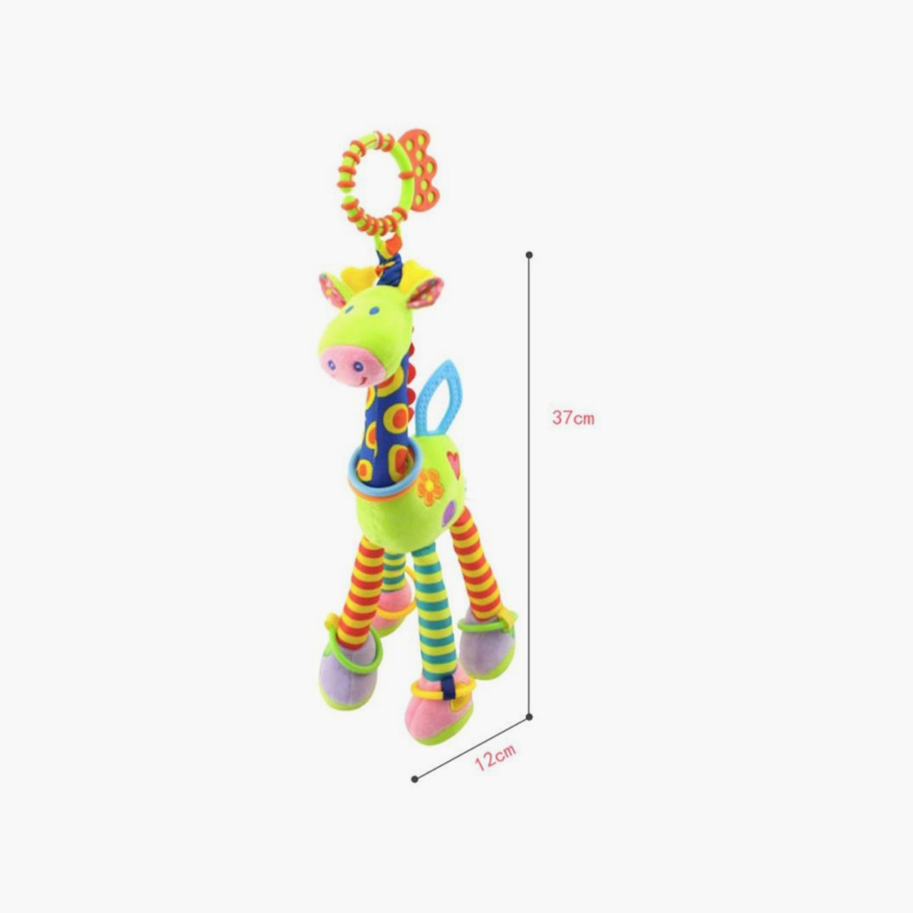 لعبة الخشخيشة المتنقلة المعلقة لعربة الأطفال من ليتل أنجل، زرافة-toys-babyandtoddlertoys-strollertoys-image-3