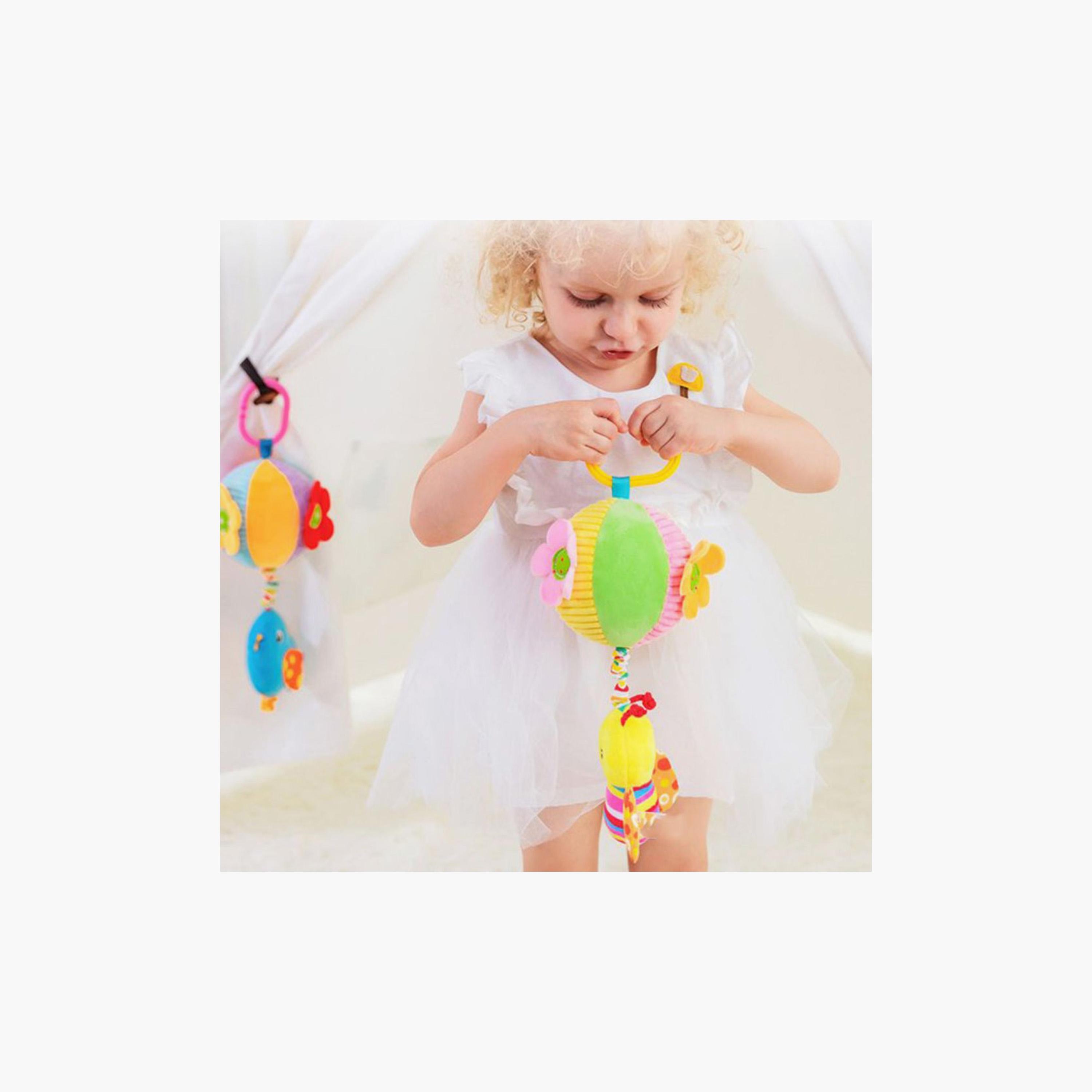 Little Angel Stuffed Pacifying Rattle Crib Toy, Honeybee-toys-babyandtoddlertoys-strollertoys-image-5