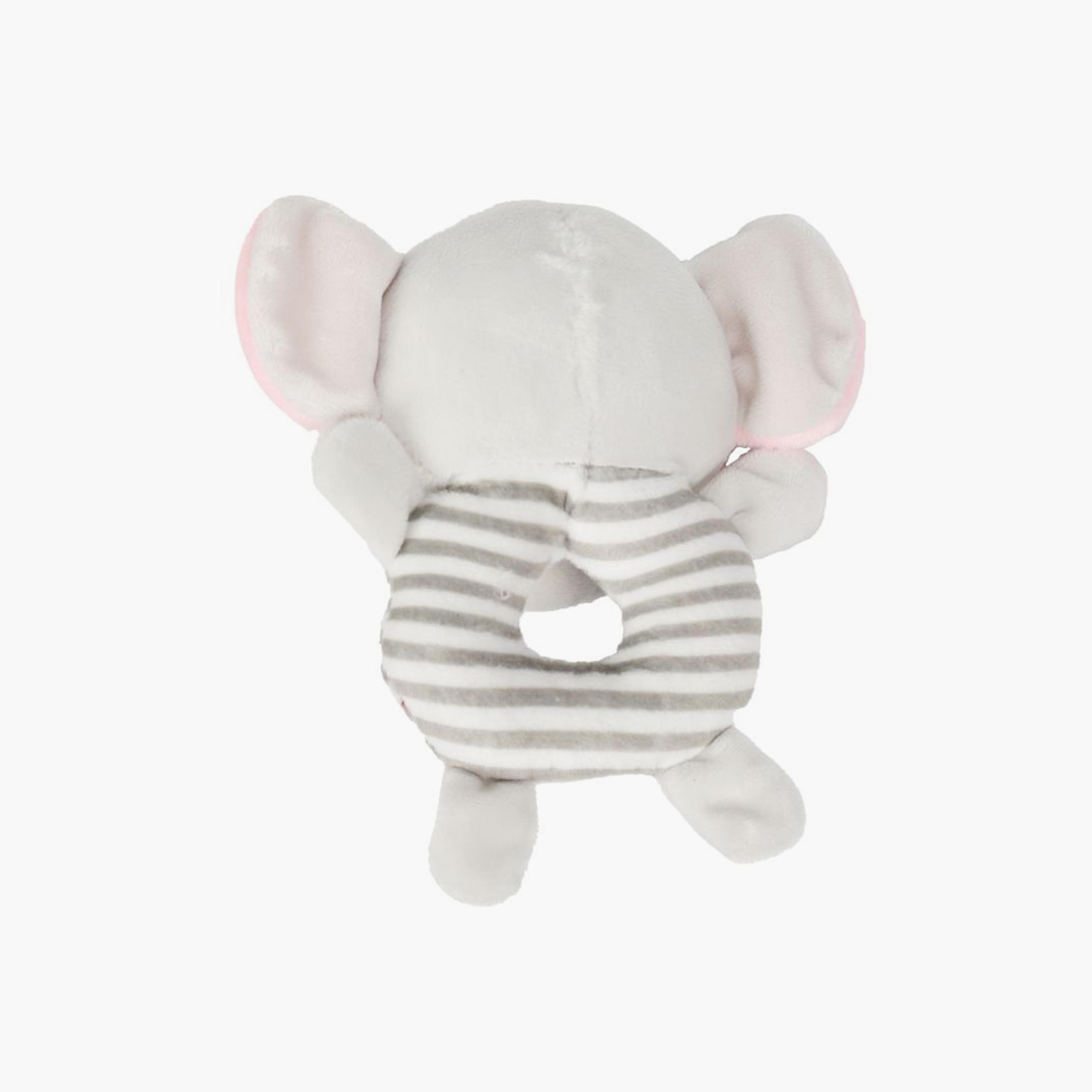 Little Angel Stuffed Pacifying Rattle Crib Toy, Elephant-toys-babyandtoddlertoys-strollertoys-image-2