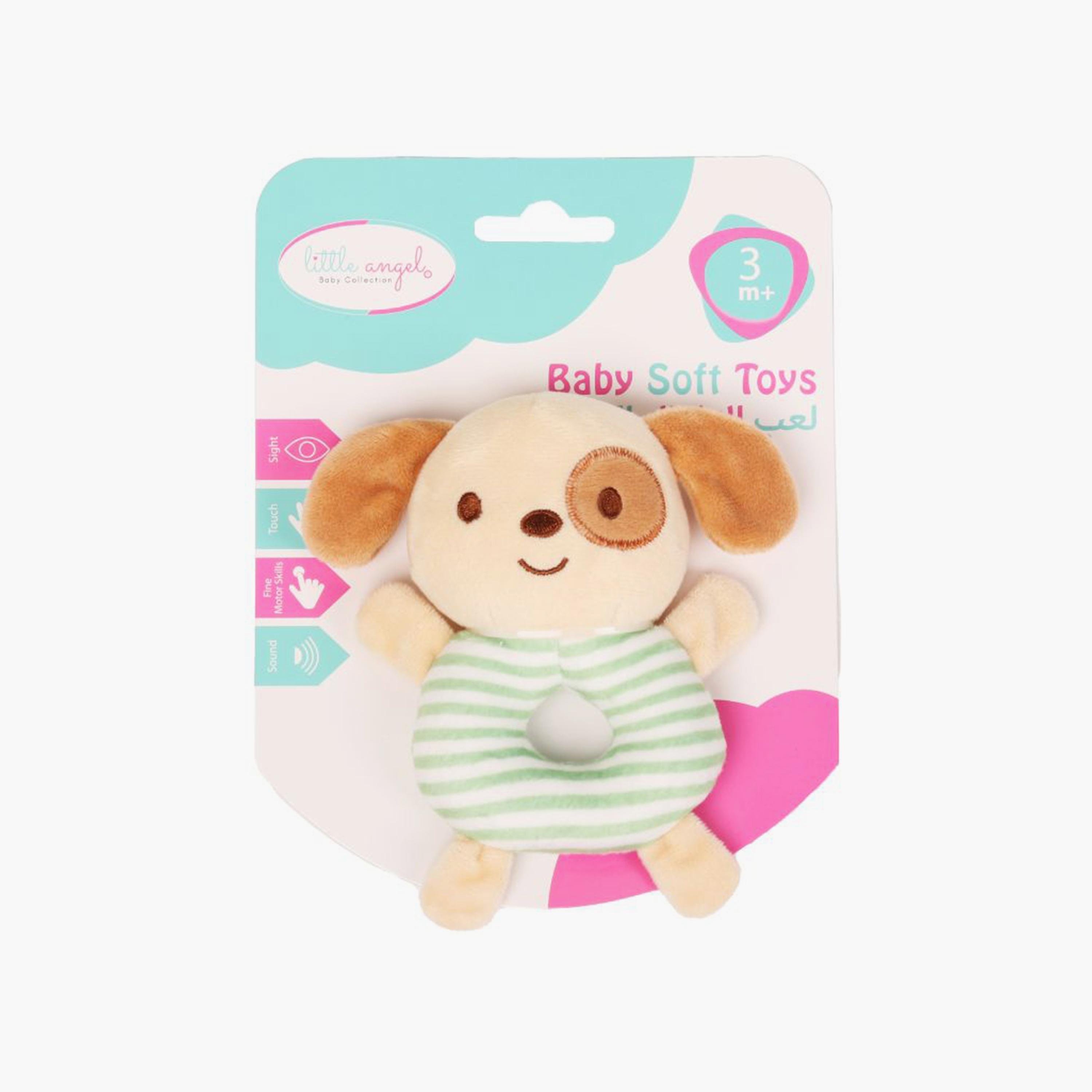 Little Angel Crib Soft Stuffed Rattle Pacifying Toy, Dog-toys-babyandtoddlertoys-strollertoys-image-3
