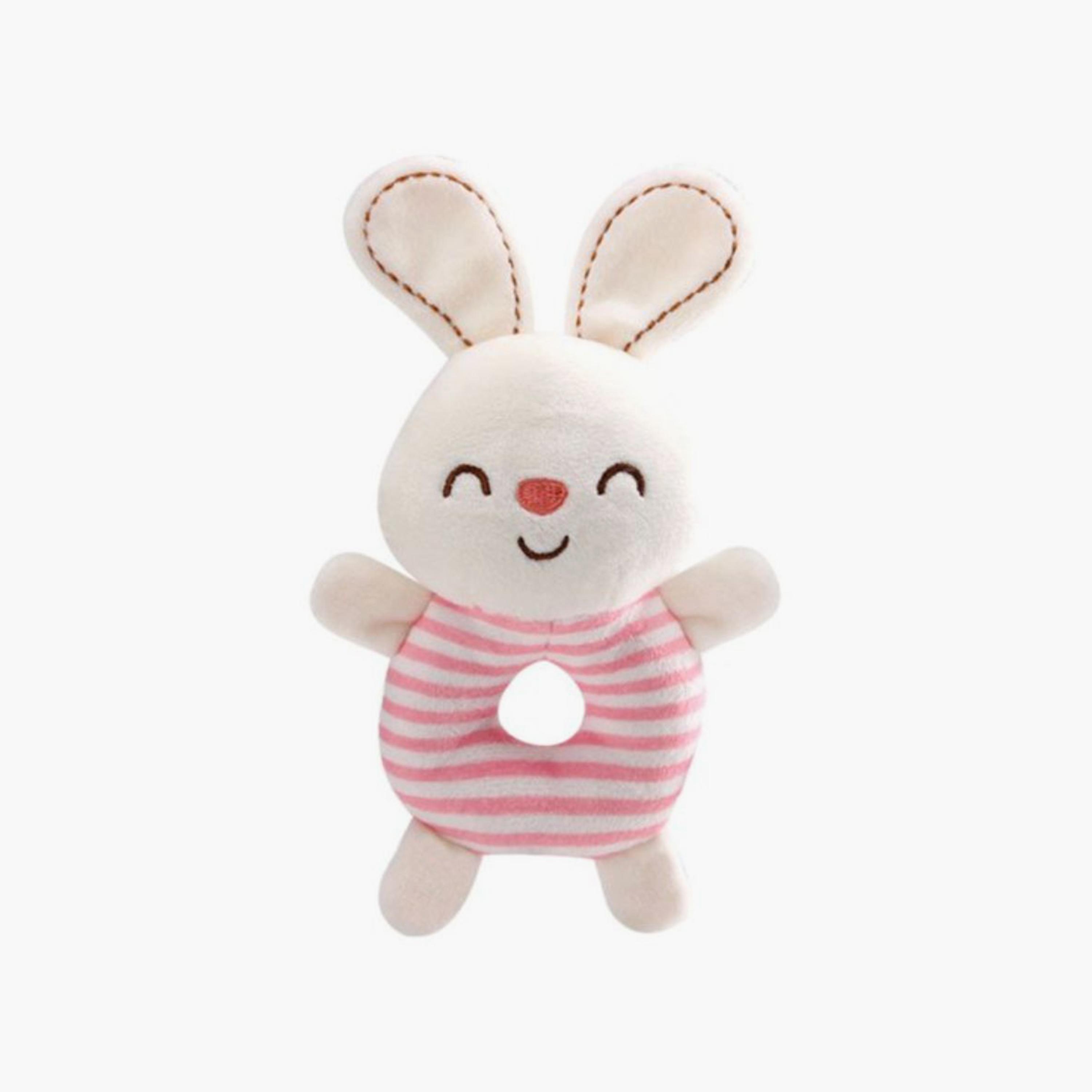 Little Angel Stuffed Rattle Pacifying Toy, Bunny-toys-babyandtoddlertoys-strollertoys-image-1