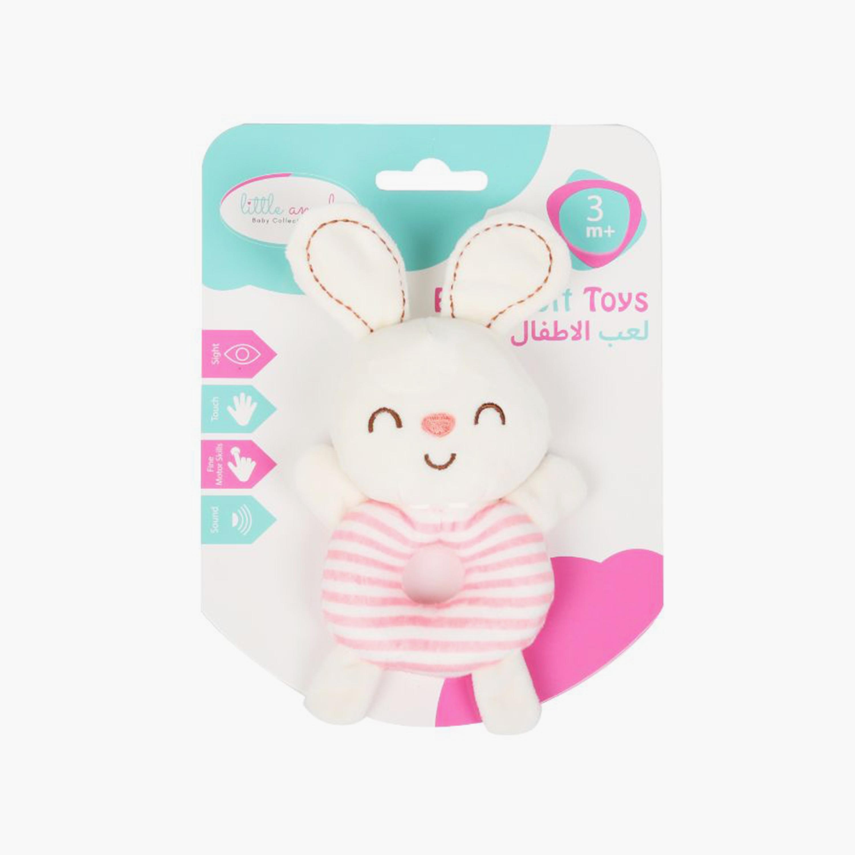 Little Angel Stuffed Rattle Pacifying Toy, Bunny-toys-babyandtoddlertoys-strollertoys-image-3