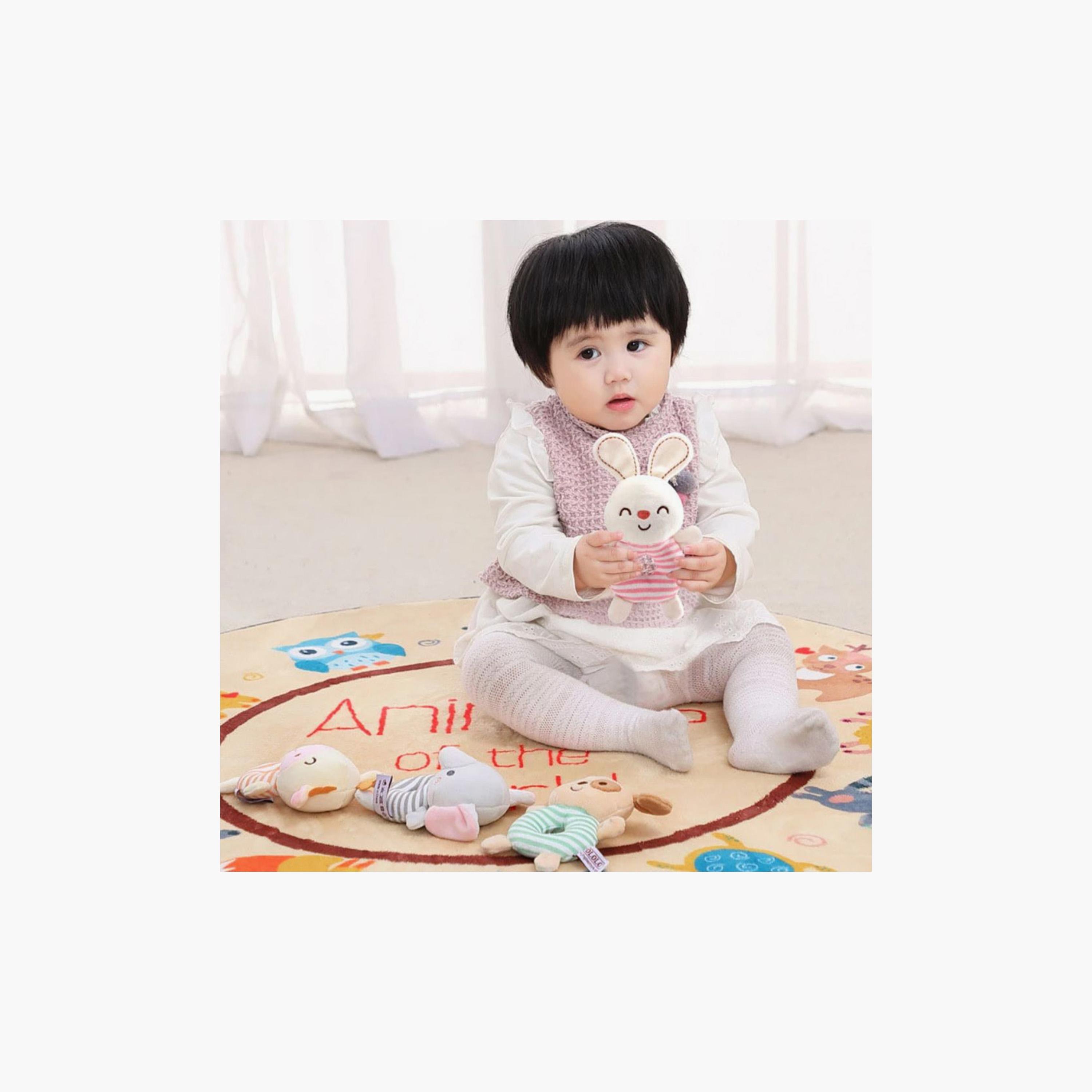 Little Angel Stuffed Rattle Pacifying Toy, Bunny-toys-babyandtoddlertoys-strollertoys-image-4