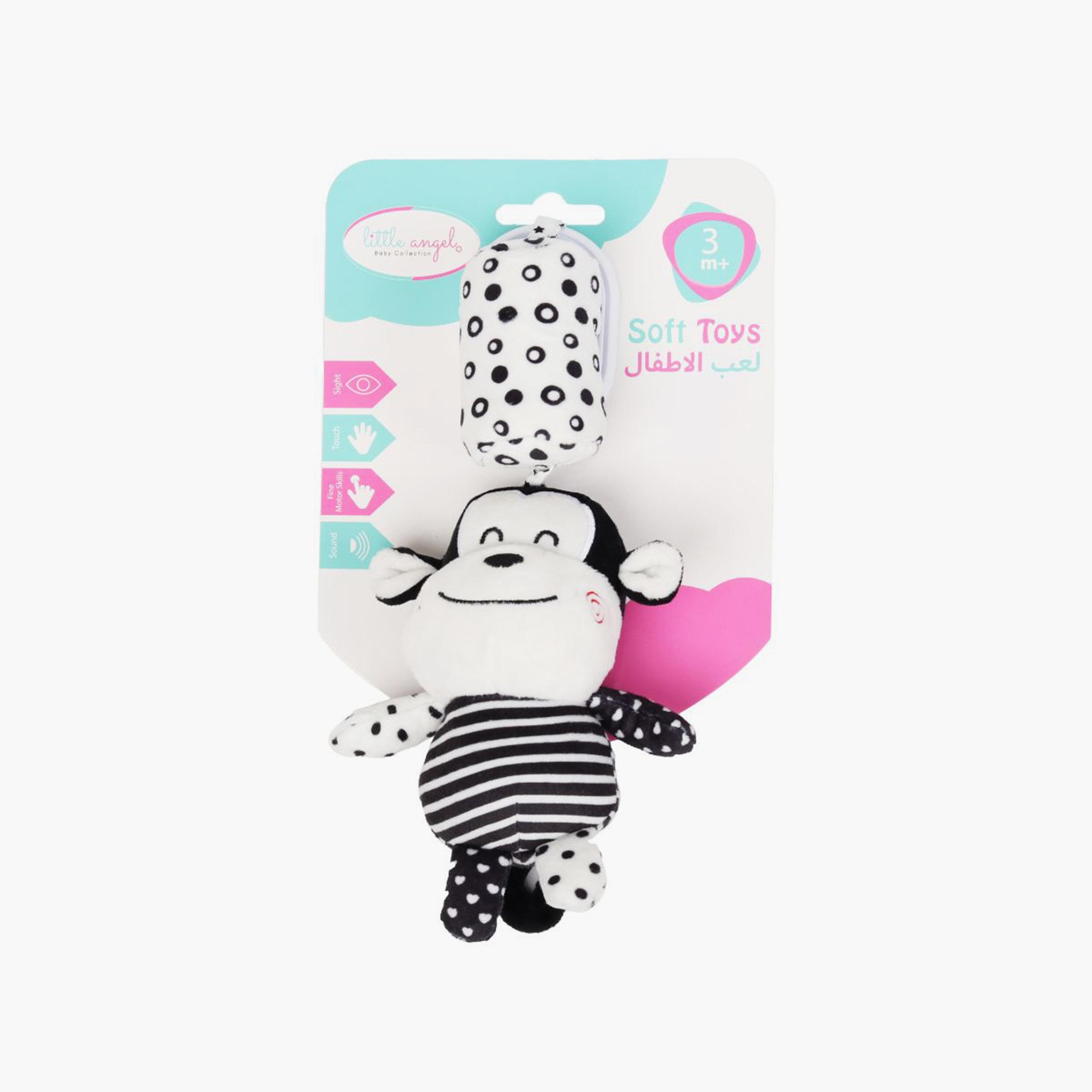 Little Angel Stroller Crib Rattle Toy, Monkey-toys-babyandtoddlertoys-strollertoys-image-3