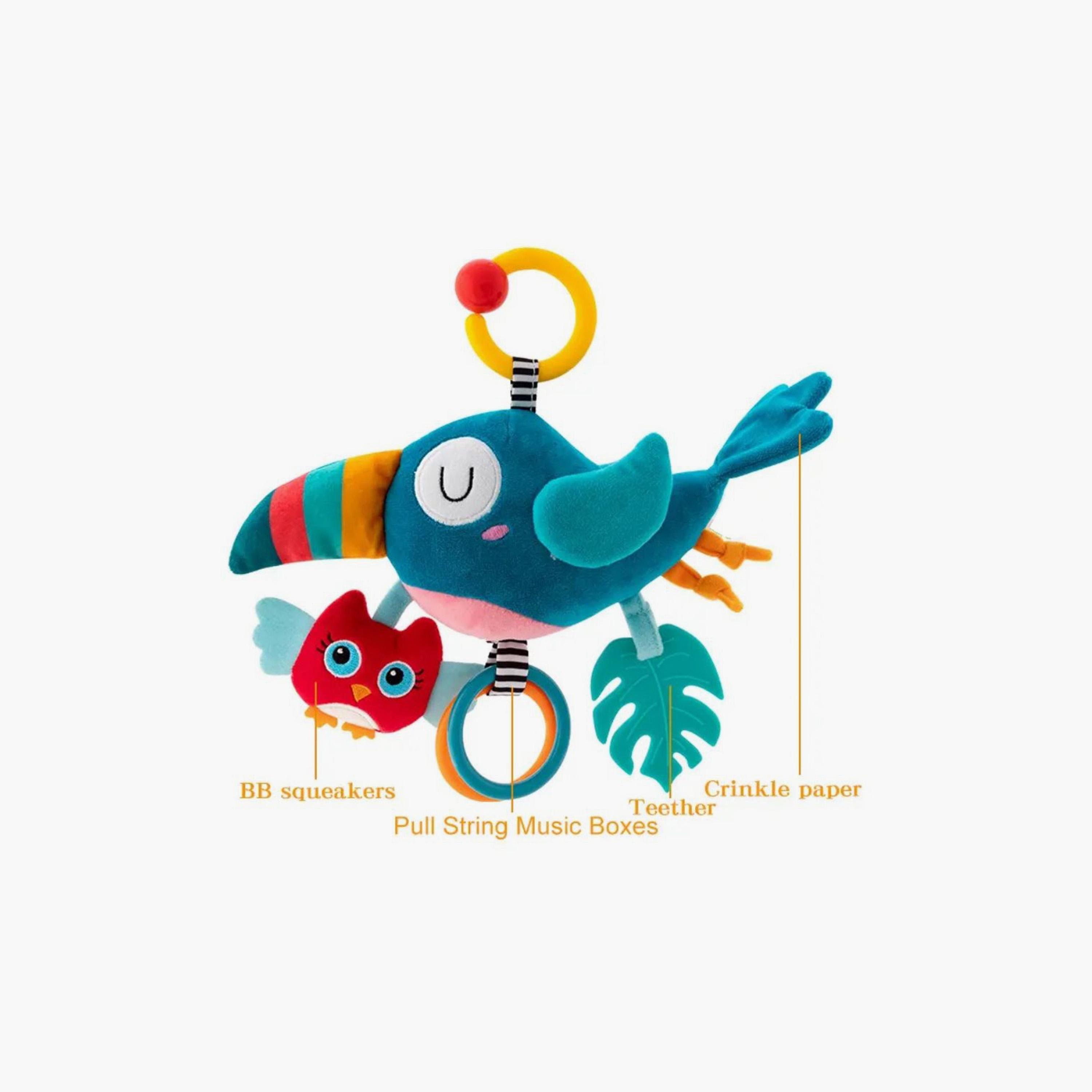 Little Angel Stroller Hanging Mobile Rattle Toy, Bird-toys-babyandtoddlertoys-strollertoys-image-4