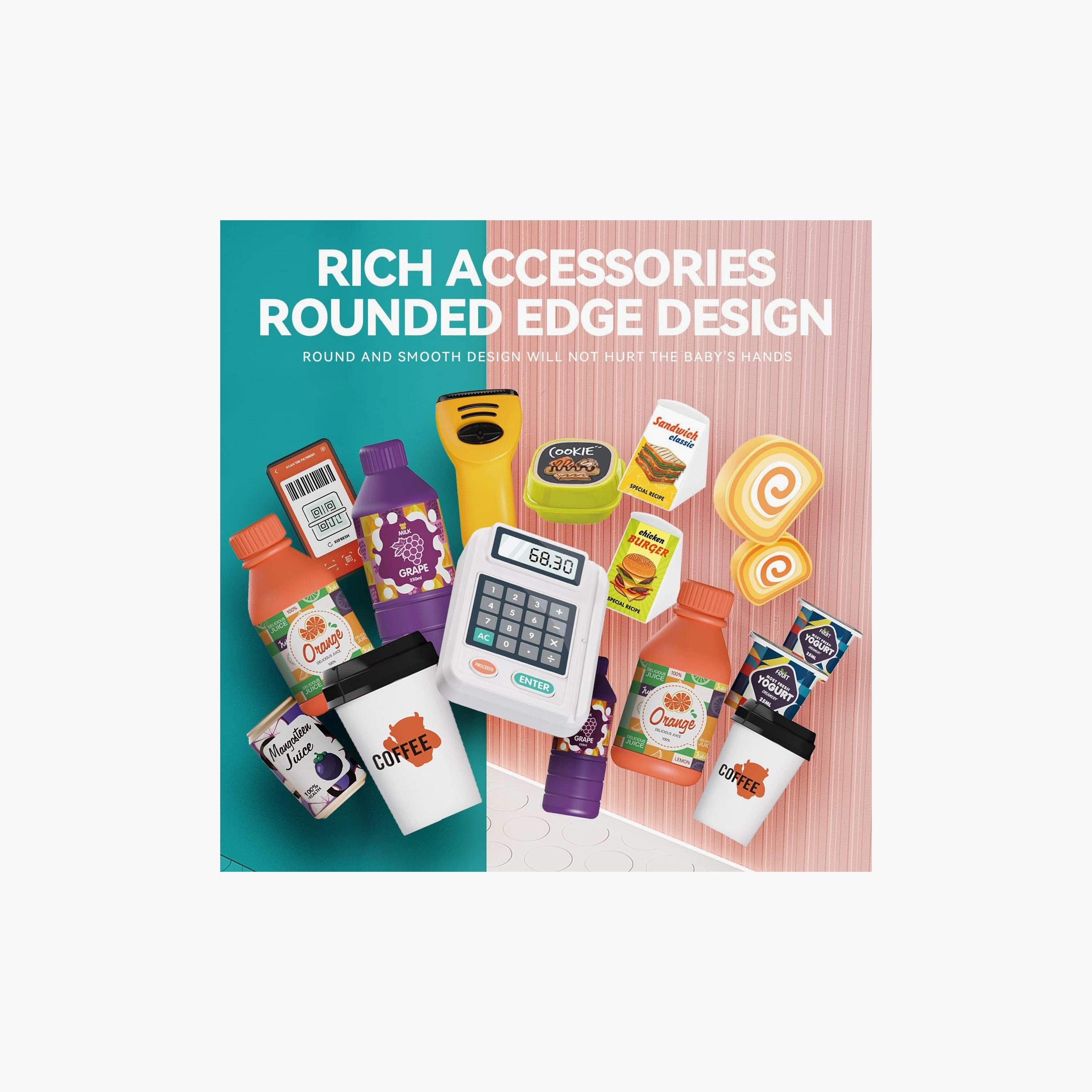 لعبة مجموعة لعب تسجيل النقدية المحمولة من ليتل أنجل-toys-roleplay-supermarketandshoppingsets-image-5