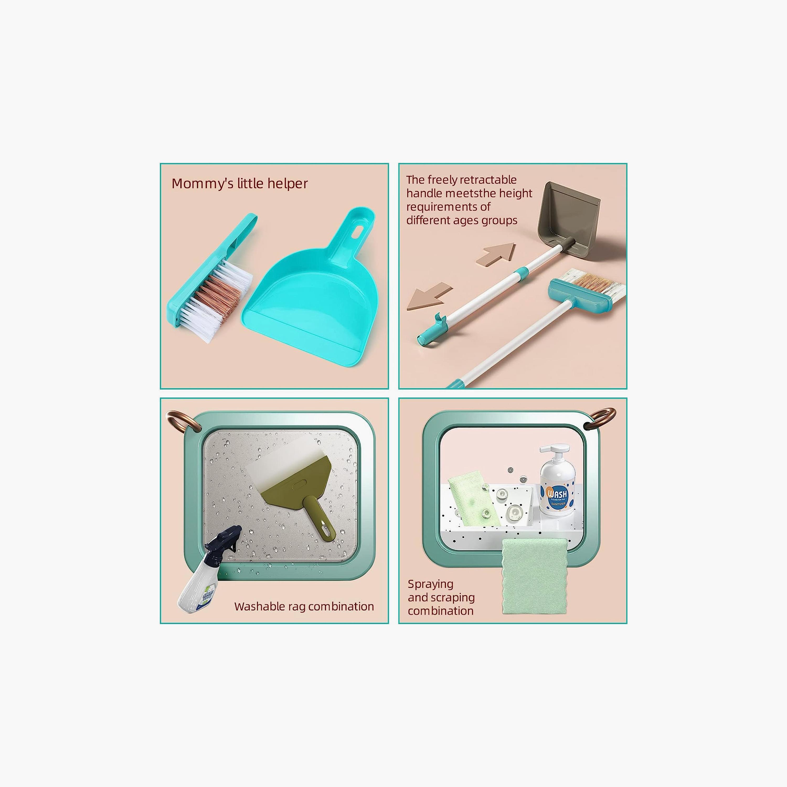 مجموعة لعب عربة التنظيف المحمولة من ليتل أنجل-toys-roleplay-householdsets-image-4