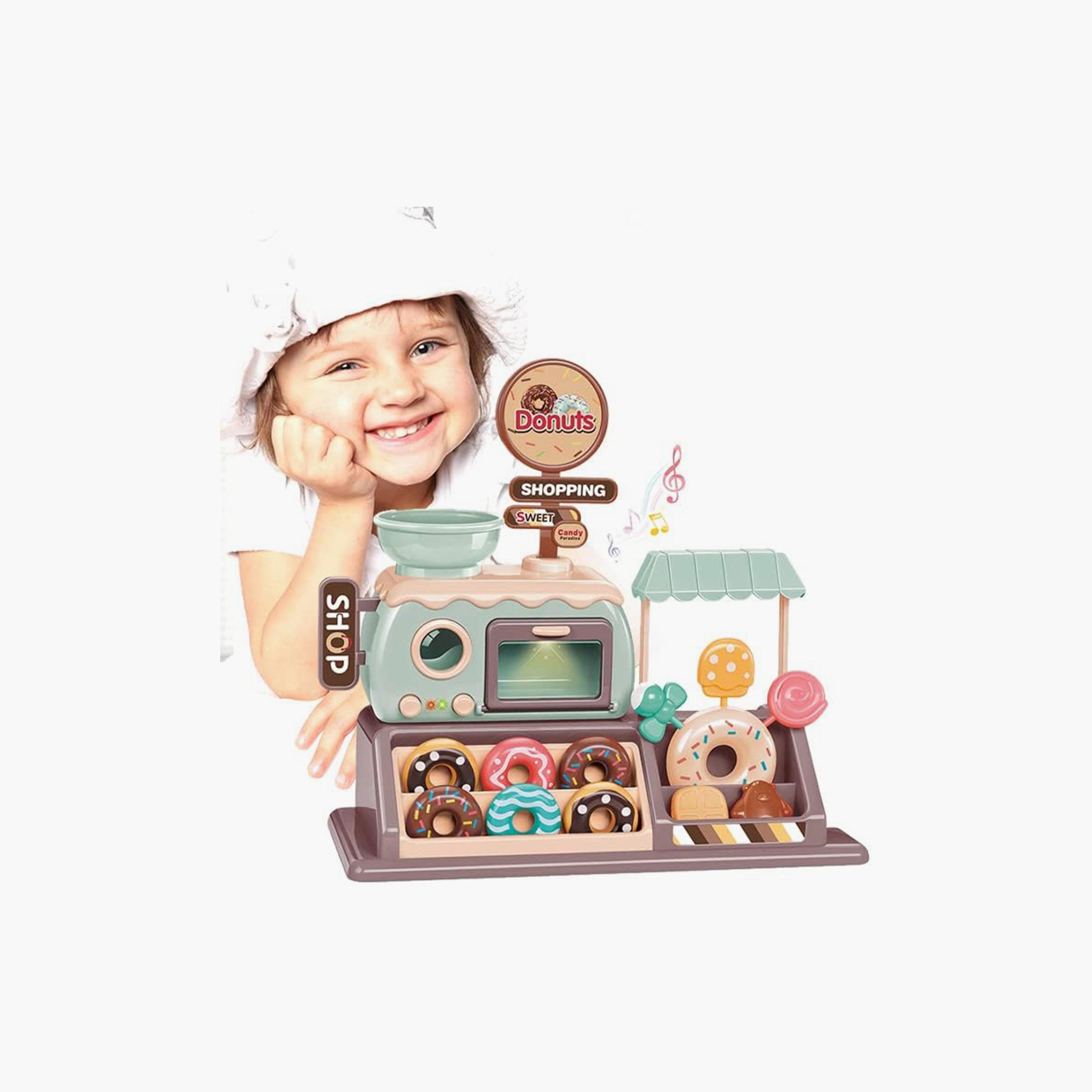 Little Angel Donut Candy Shop Playset With Light -toys-roleplay-playfoods-image-2