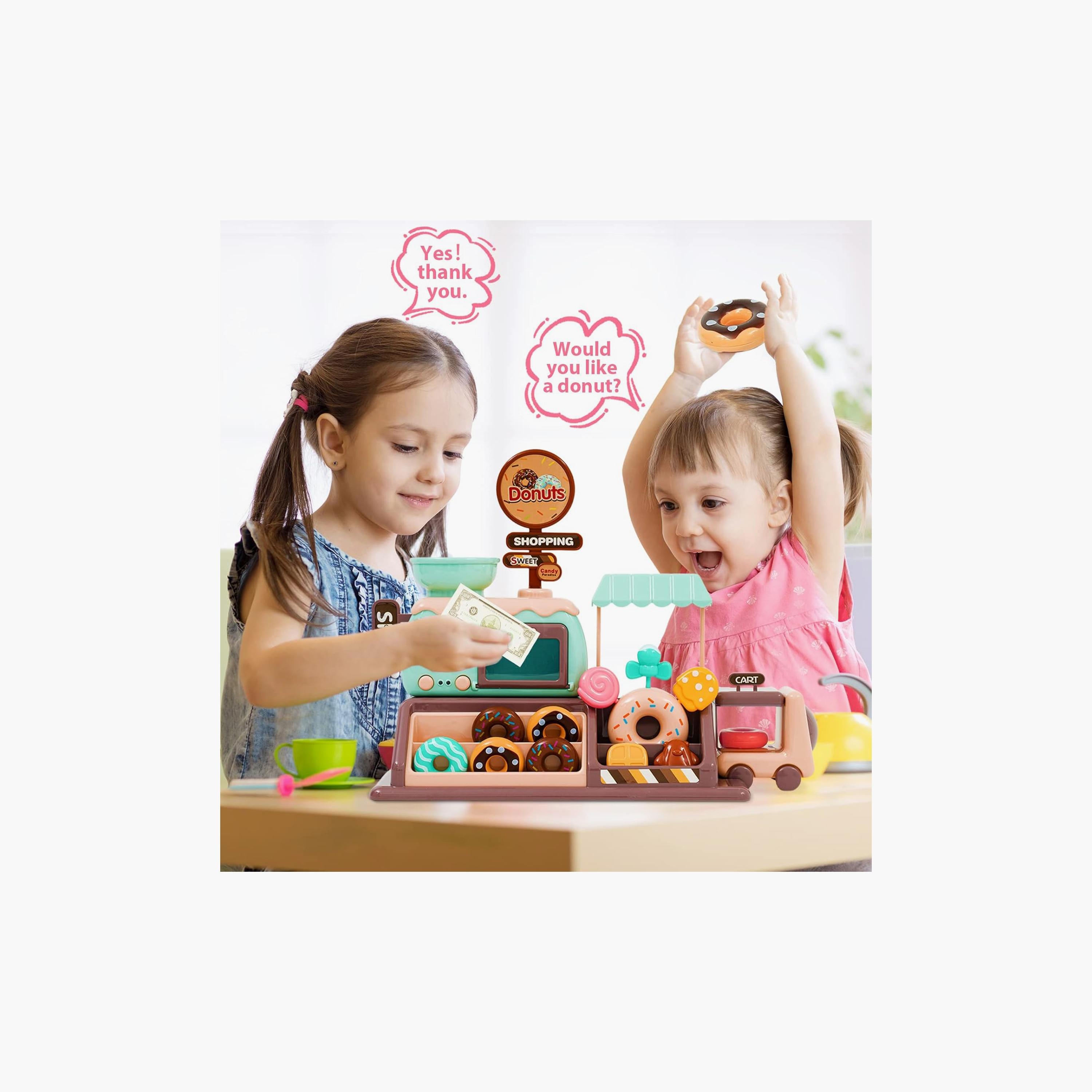 Little Angel Donut Candy Shop Playset With Light -toys-roleplay-playfoods-image-3