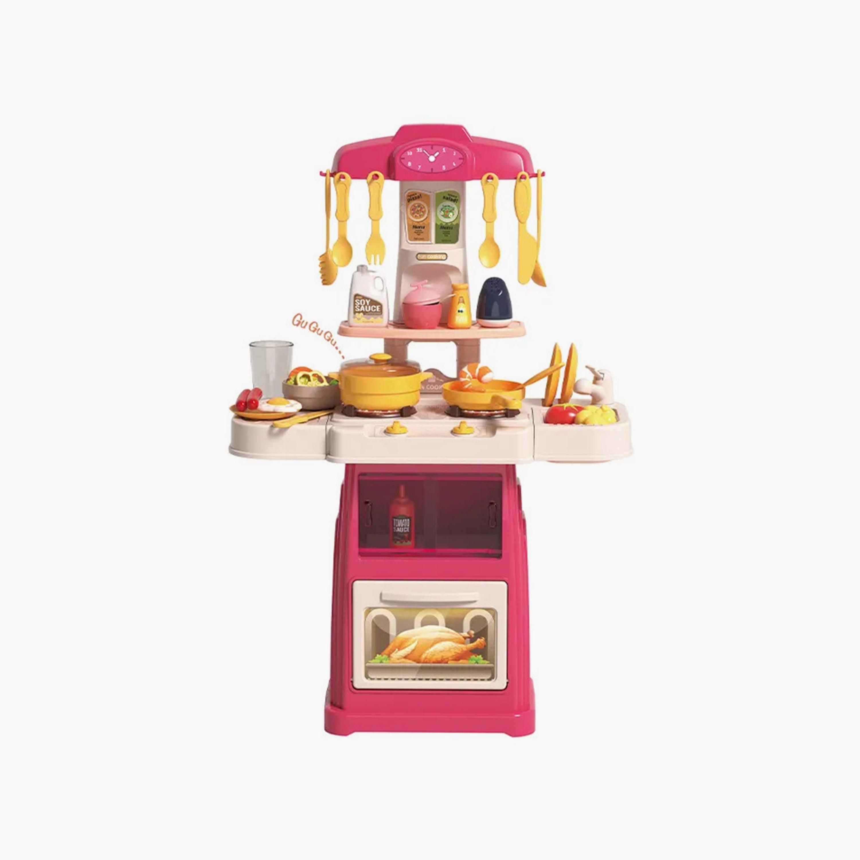 مجموعة ألعاب مطبخ مع ضوء وصوت من ليتل أنجل-toys-roleplay-kitchensets-image-1