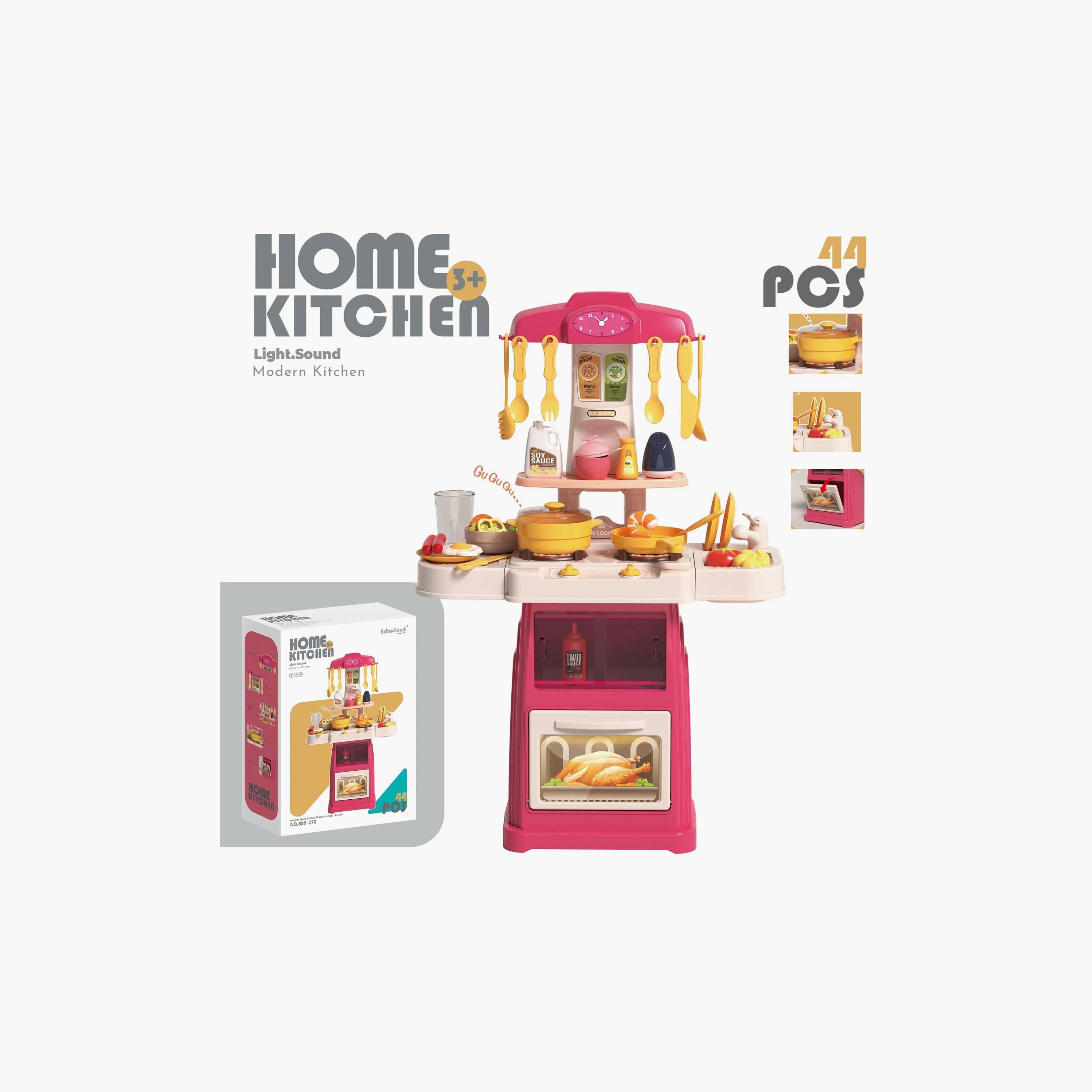 مجموعة ألعاب مطبخ مع ضوء وصوت من ليتل أنجل-toys-roleplay-kitchensets-image-4