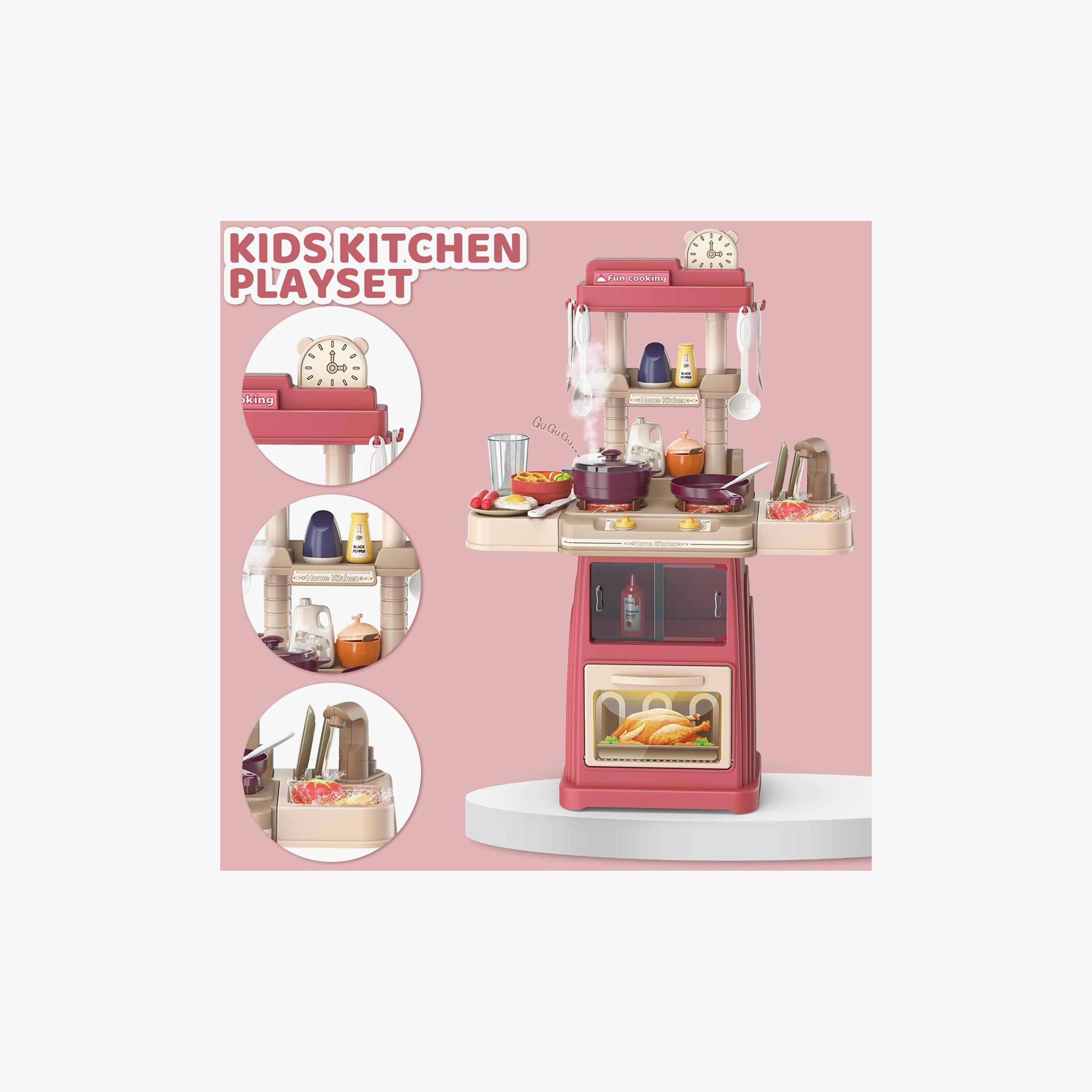 Little Angel Kitchen Toys Playset With Light & Sound-toys-roleplay-kitchensets-image-3