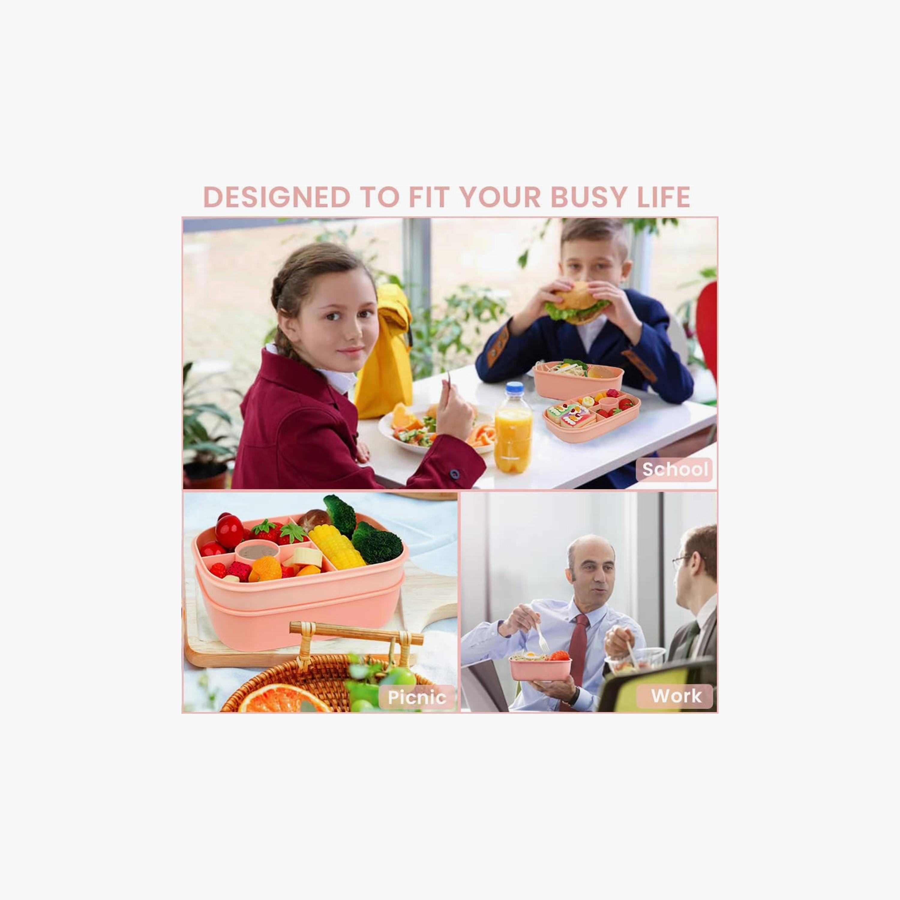 صندوق بينتو من 3 طبقات مع أدوات المائدة من ليتل أنجل-school-lunchessentials-lunchboxes-image-5