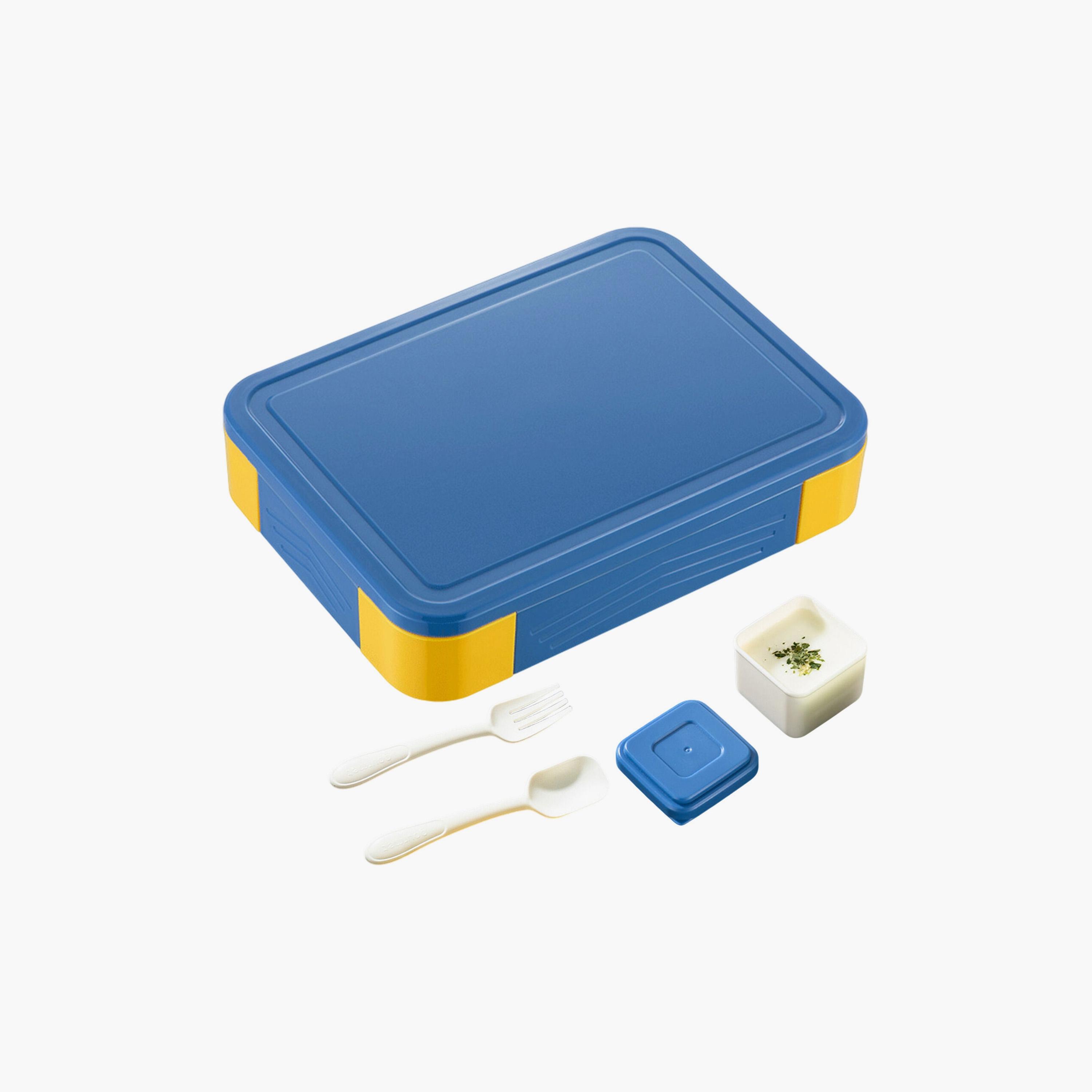 Little Angel 7 Grid Lunch Box With Cutlery & Bowl-school-lunchessentials-lunchboxes-image-2
