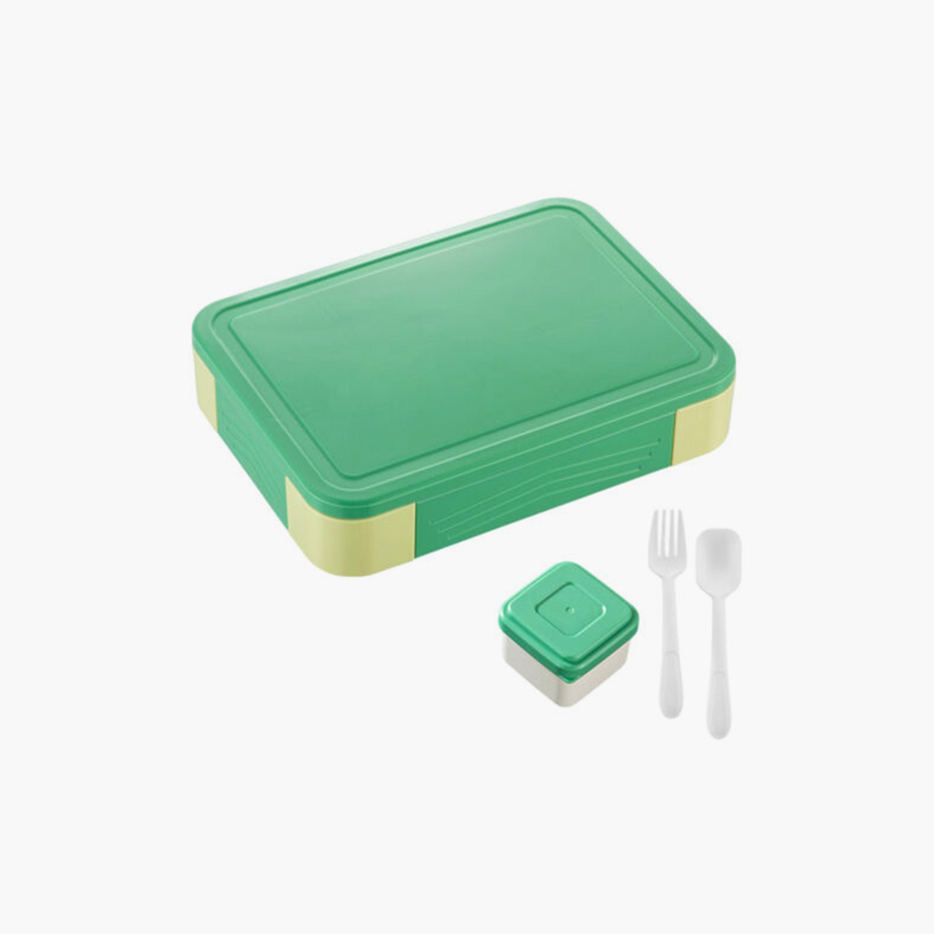 Little Angel 7 Grid Lunch Box With Cutlery & Bowl-school-lunchessentials-lunchboxes-image-2