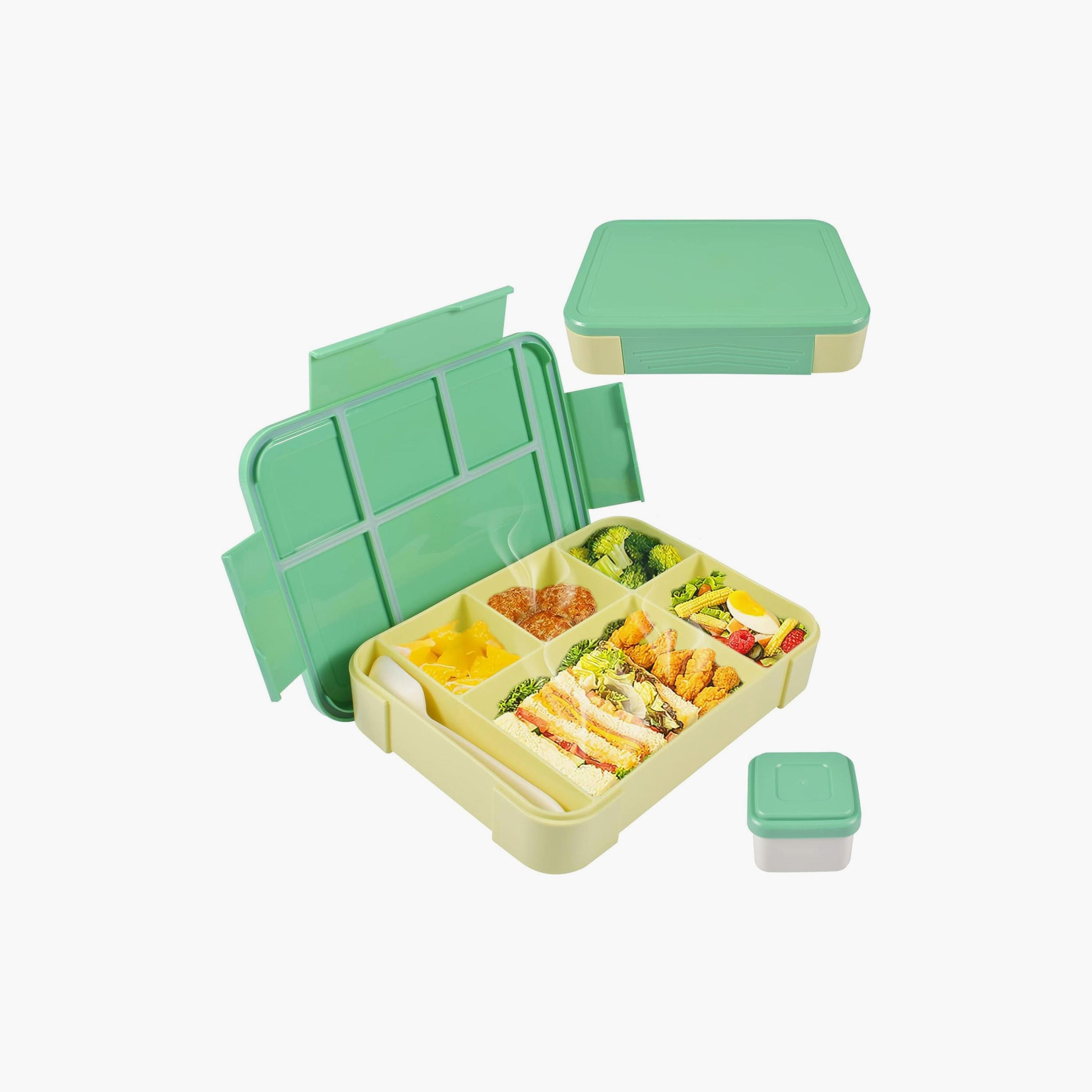 Little Angel 7 Grid Lunch Box With Cutlery & Bowl-school-lunchessentials-lunchboxes-image-3