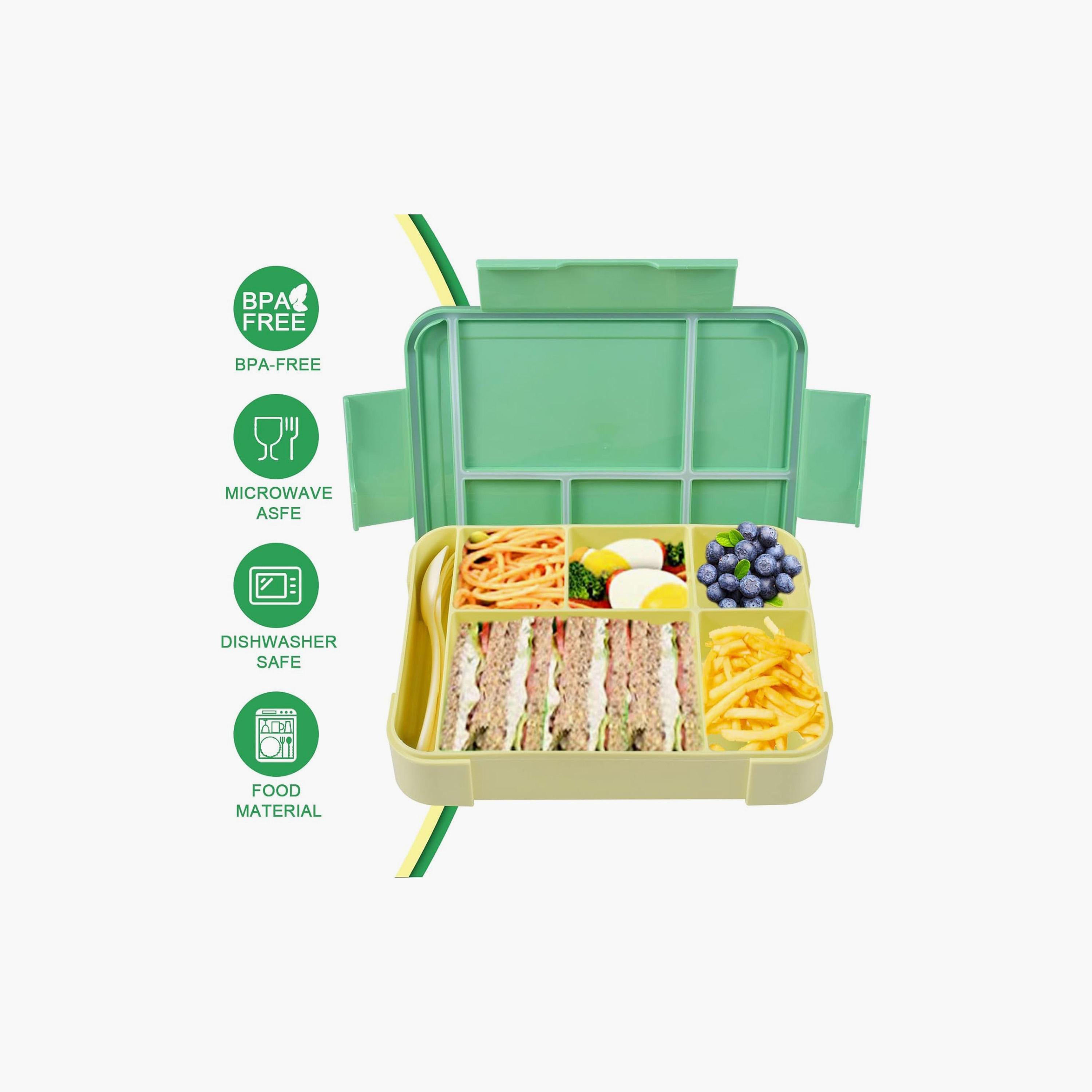 Little Angel 7 Grid Lunch Box With Cutlery & Bowl-school-lunchessentials-lunchboxes-image-4