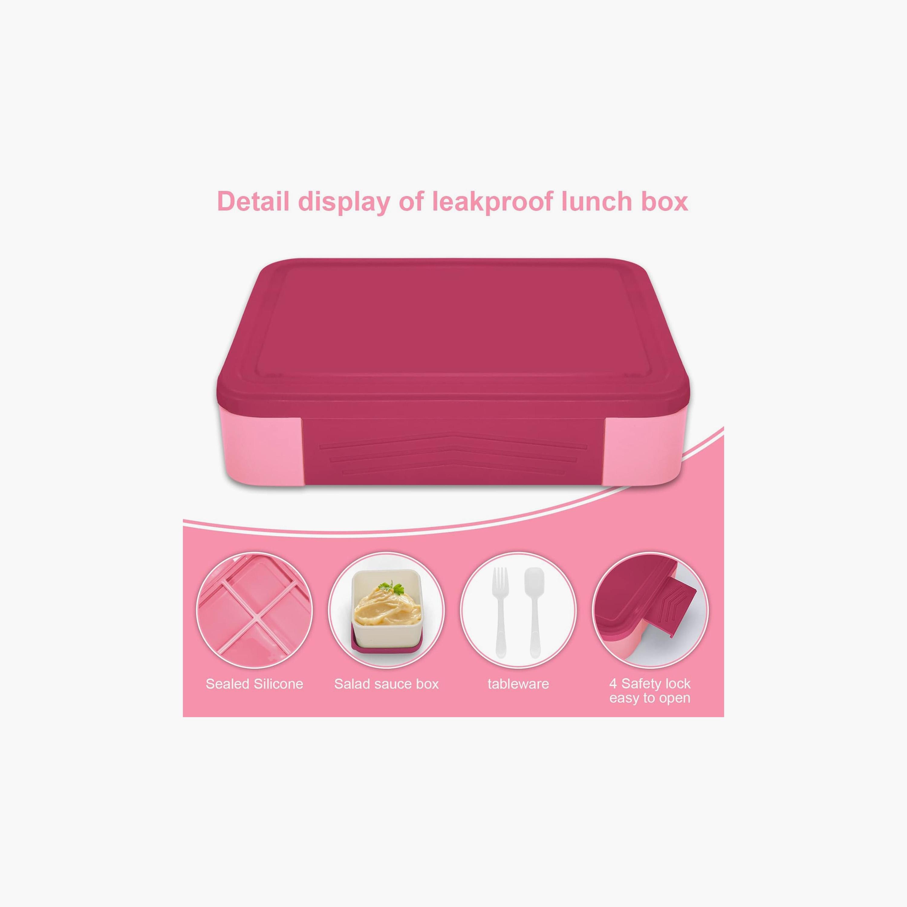 Little Angel 7 Grid Lunch Box With Cutlery & Bowl-school-lunchessentials-lunchboxes-image-4