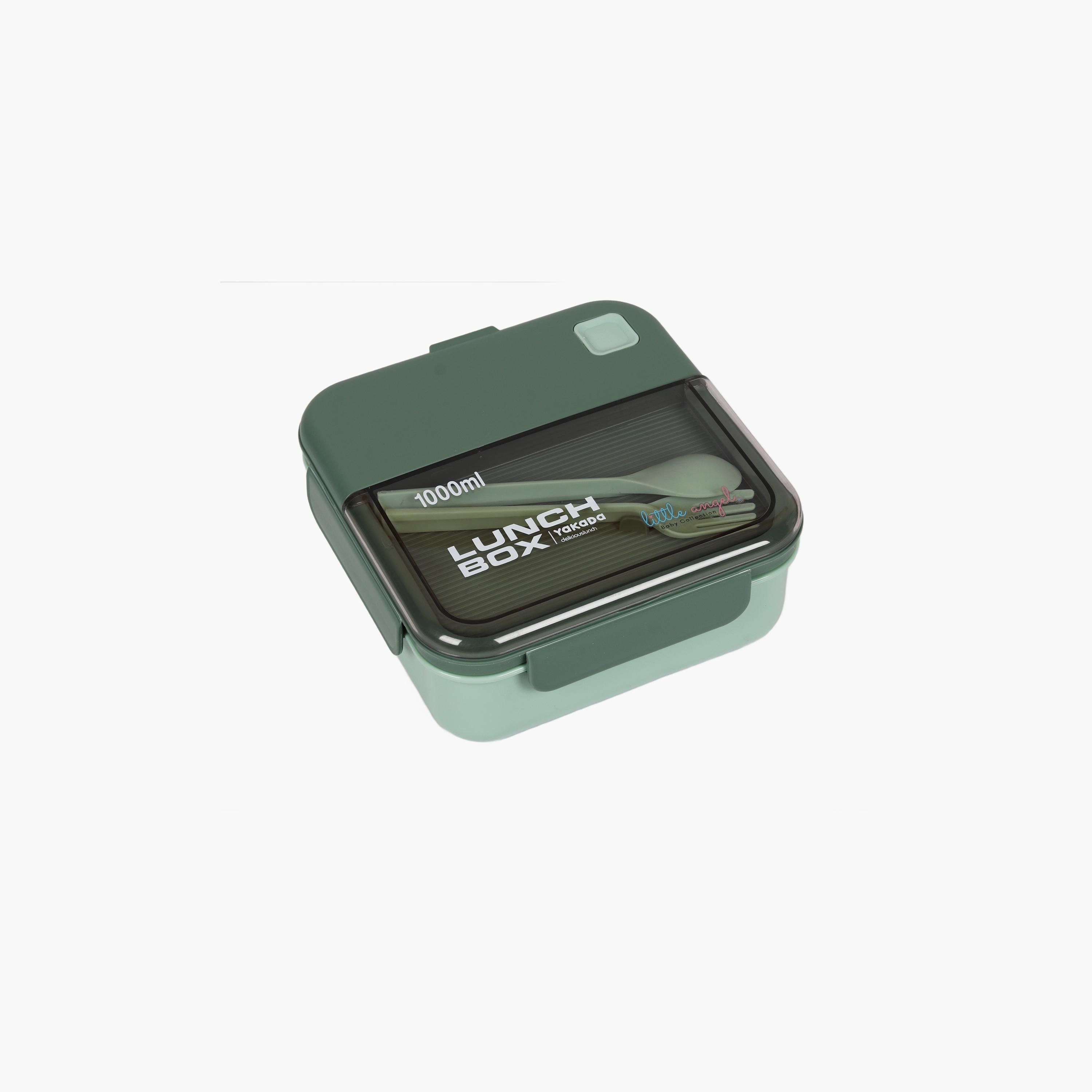 Little Angel Bento Lunch Box Plastic With Cutlery-school-lunchessentials-lunchboxes-image-1