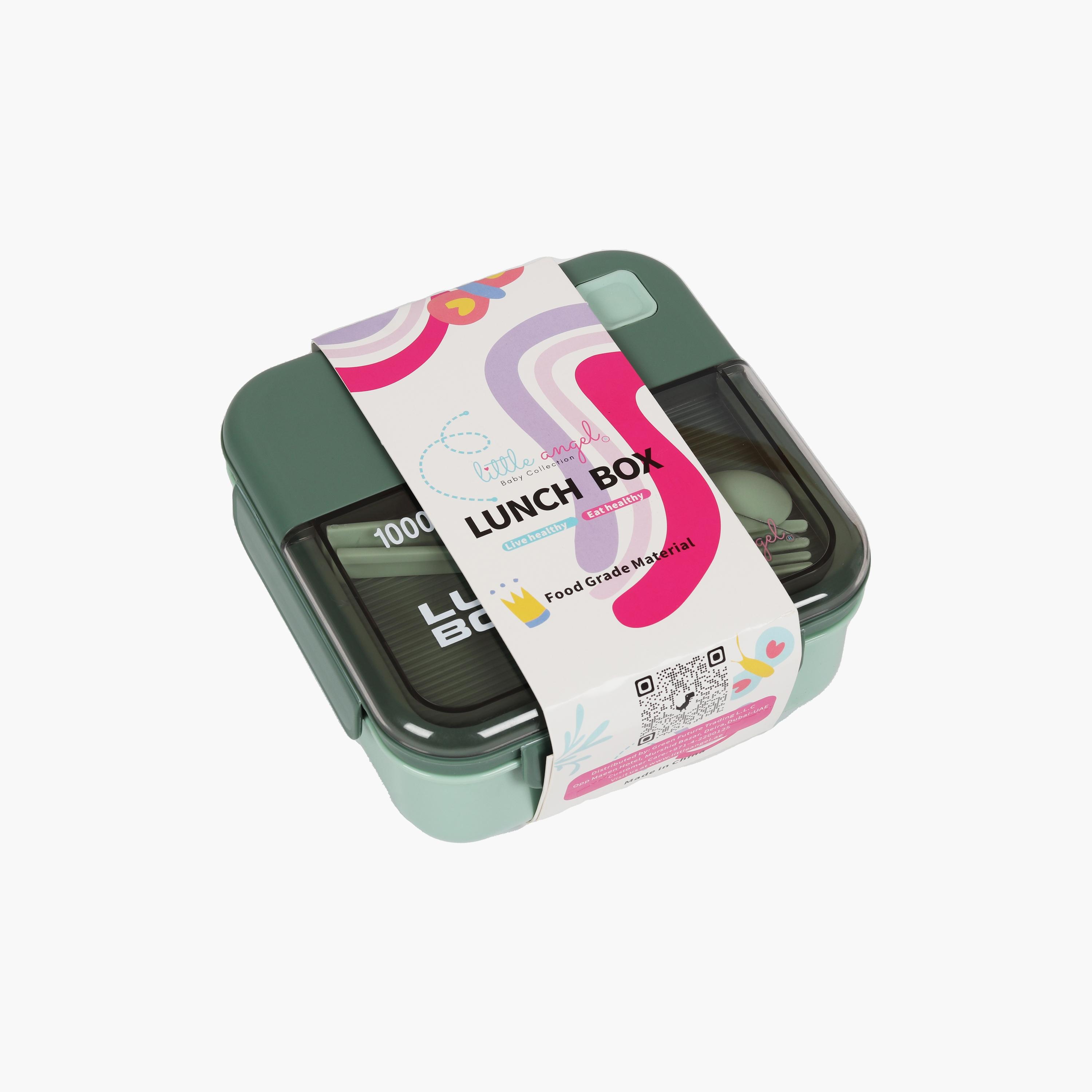 Little Angel Bento Lunch Box Plastic With Cutlery-school-lunchessentials-lunchboxes-image-3