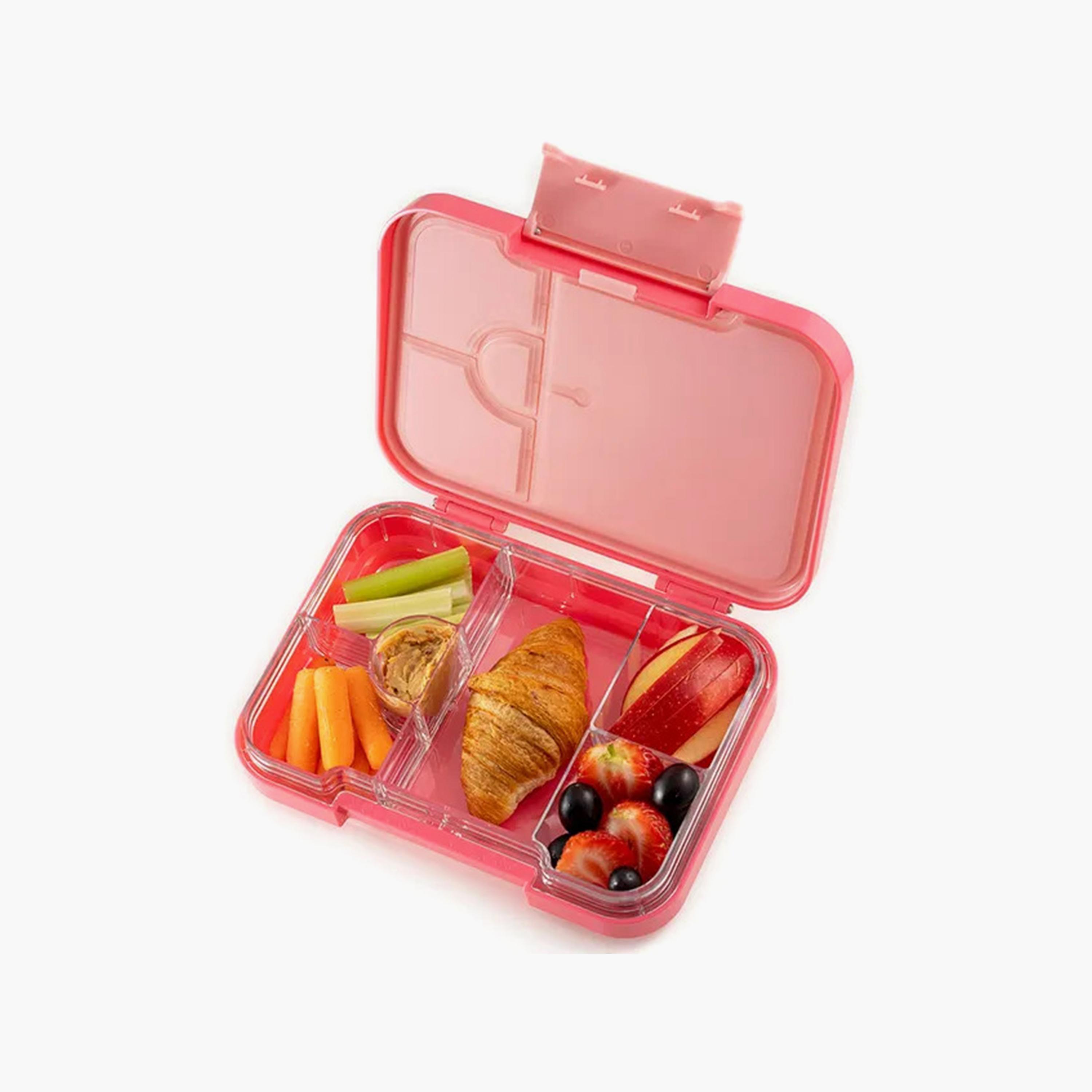 صندوق غداء بينتو مع 6 أقسام ومعلقة شوكة من ليتل أنجل ، وردي-school-lunchessentials-lunchboxes-image-5
