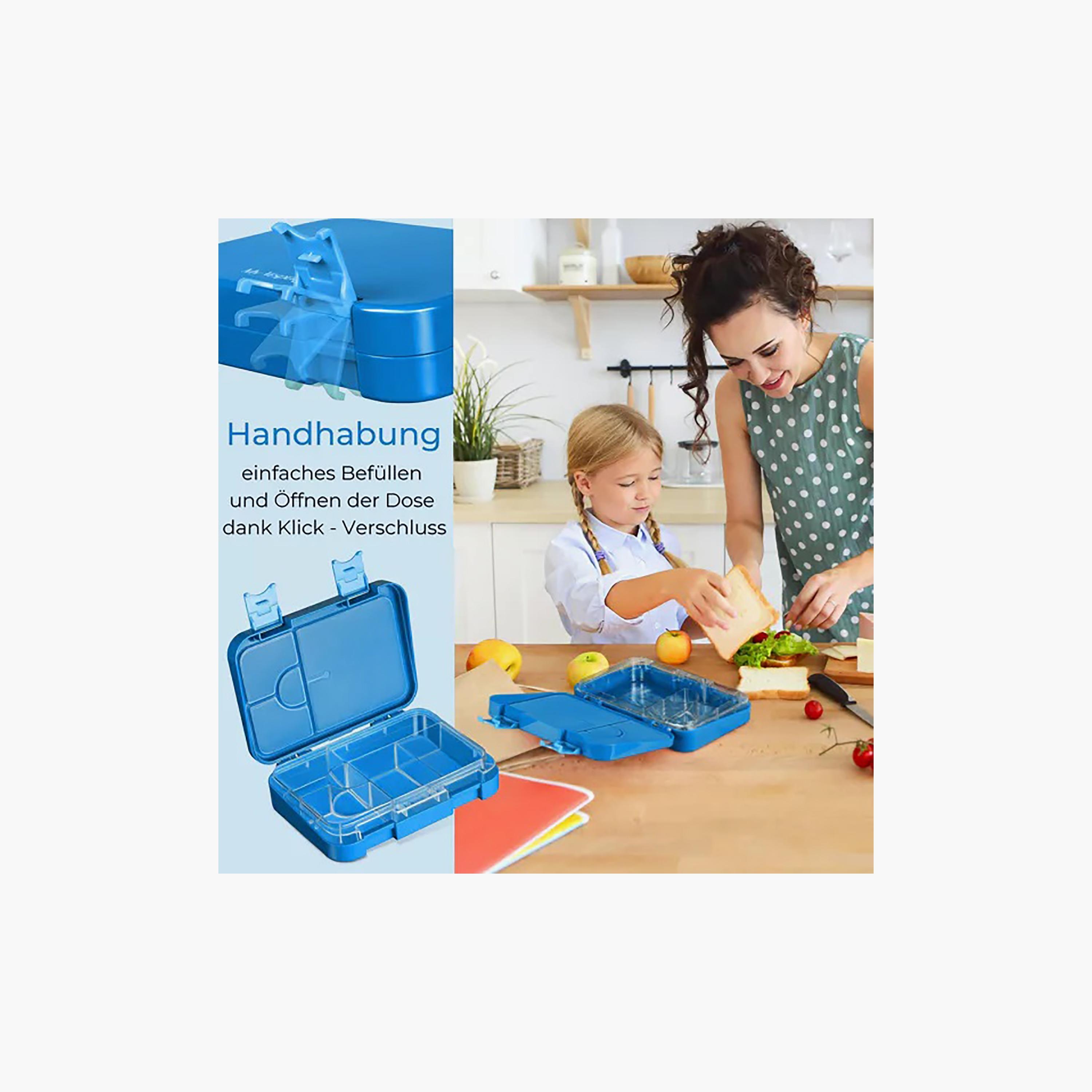 Little Angel Bento Lunch Box with 6 Compartments, Blue-school-lunchessentials-lunchboxes-image-3