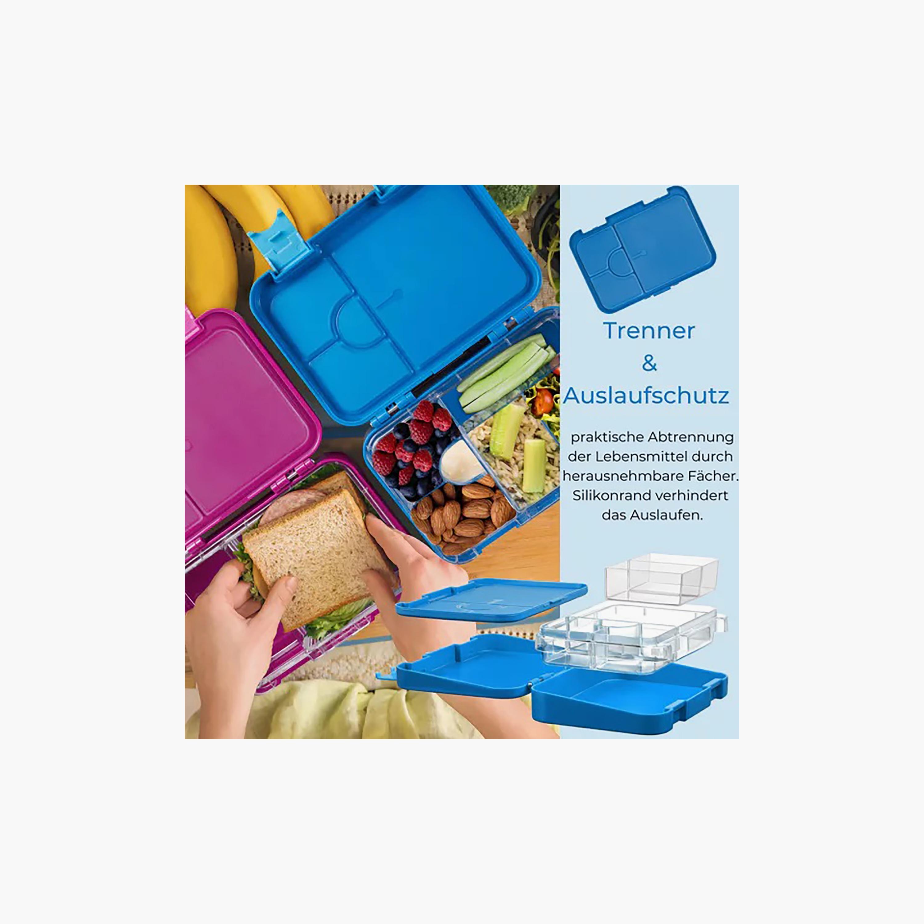 Little Angel Bento Lunch Box with 6 Compartments, Blue-school-lunchessentials-lunchboxes-image-4