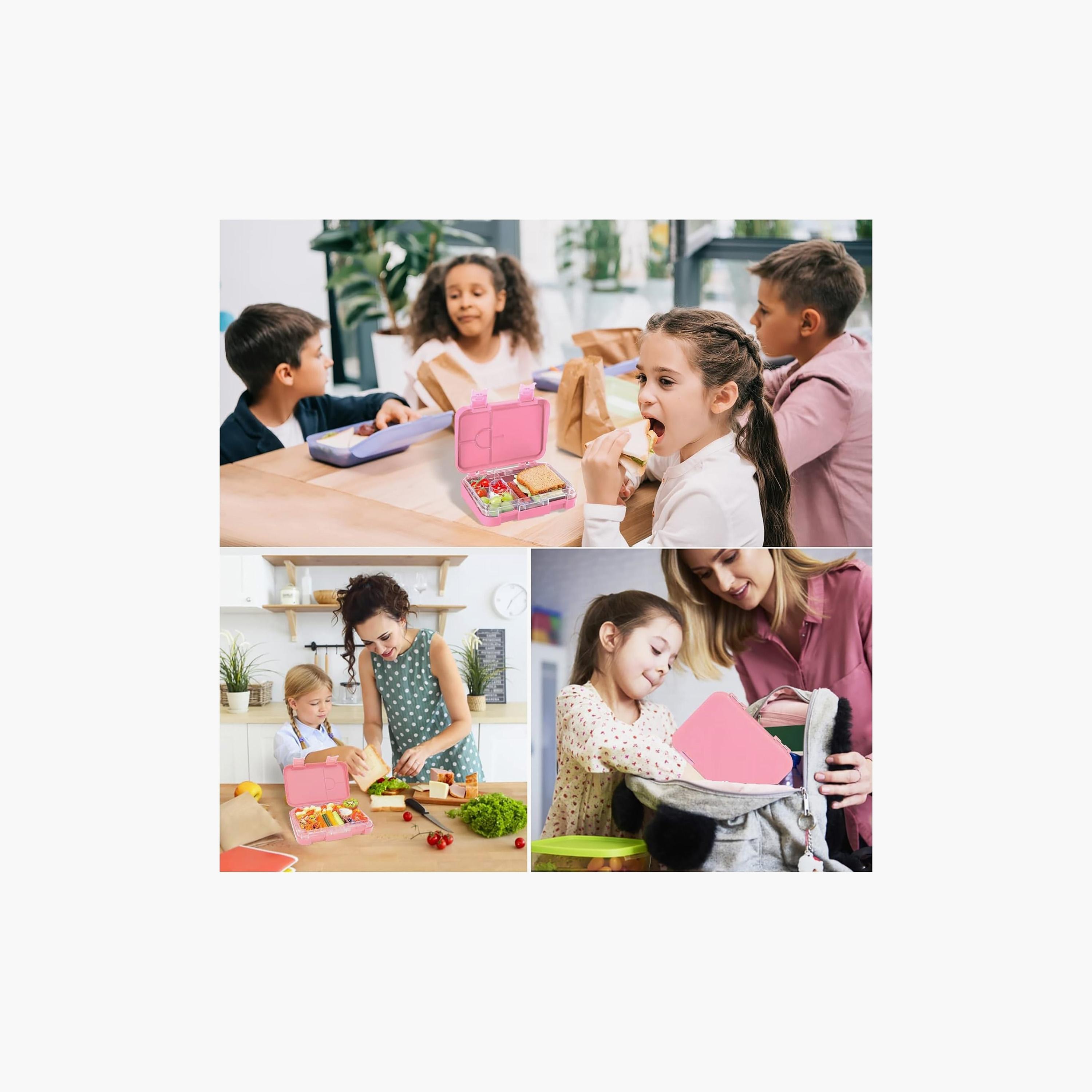 Little Angel Bento Lunch Box with 6 Compartments, Pink-school-lunchessentials-lunchboxes-image-5