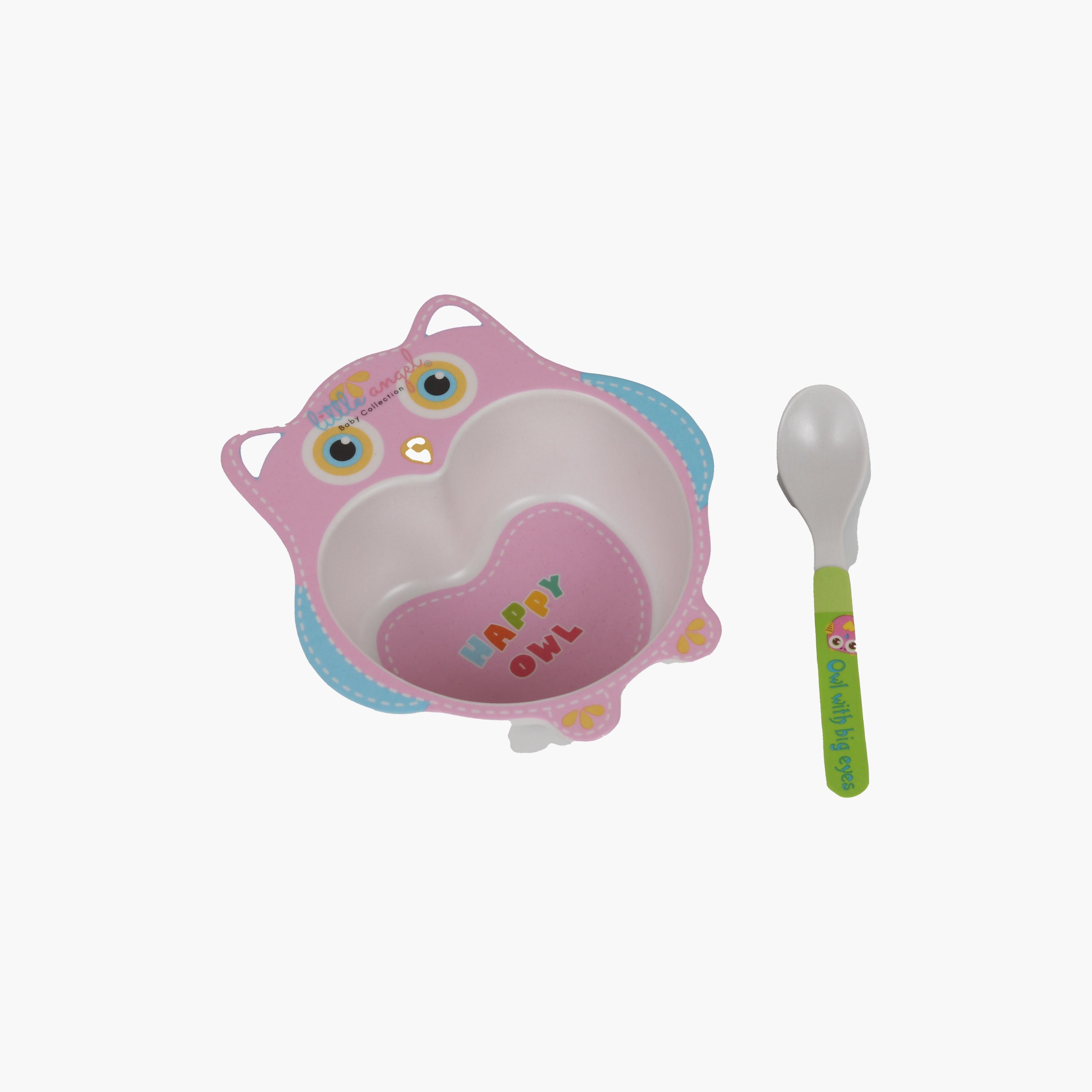 مجموعة وعاء البومة مع ملعقة من ليتل أنجل-baby-feeding-mealtimeessentials-image-5