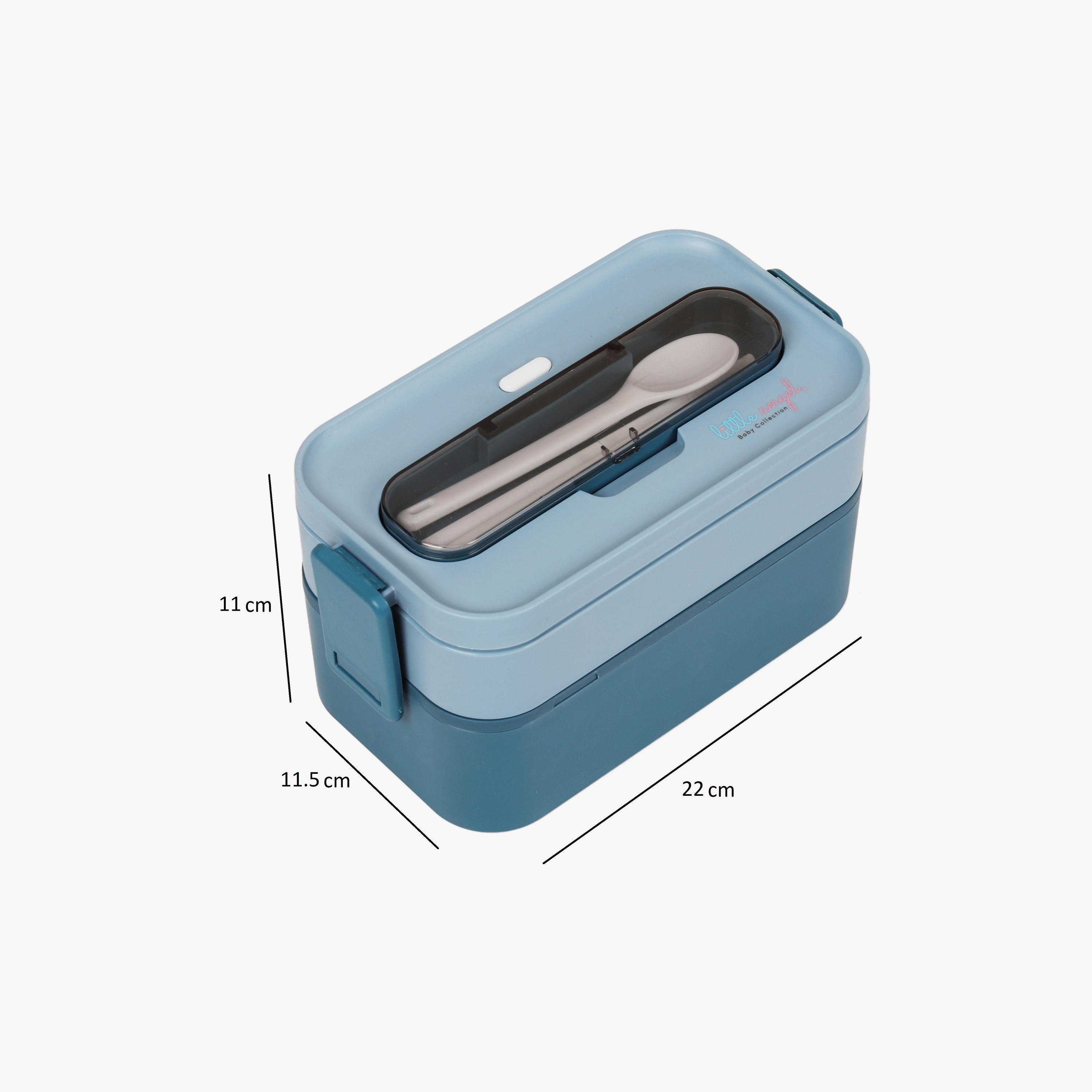 Little Angel 2 Layer Bento Box With Cutlery-school-lunchessentials-lunchboxes-image-3
