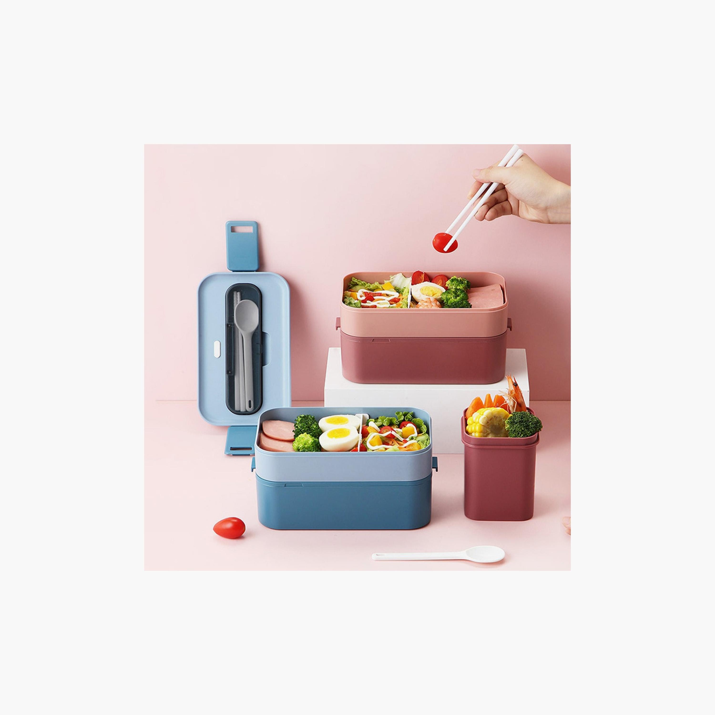 Little Angel 2 Layer Bento Box With Cutlery-school-lunchessentials-lunchboxes-image-4