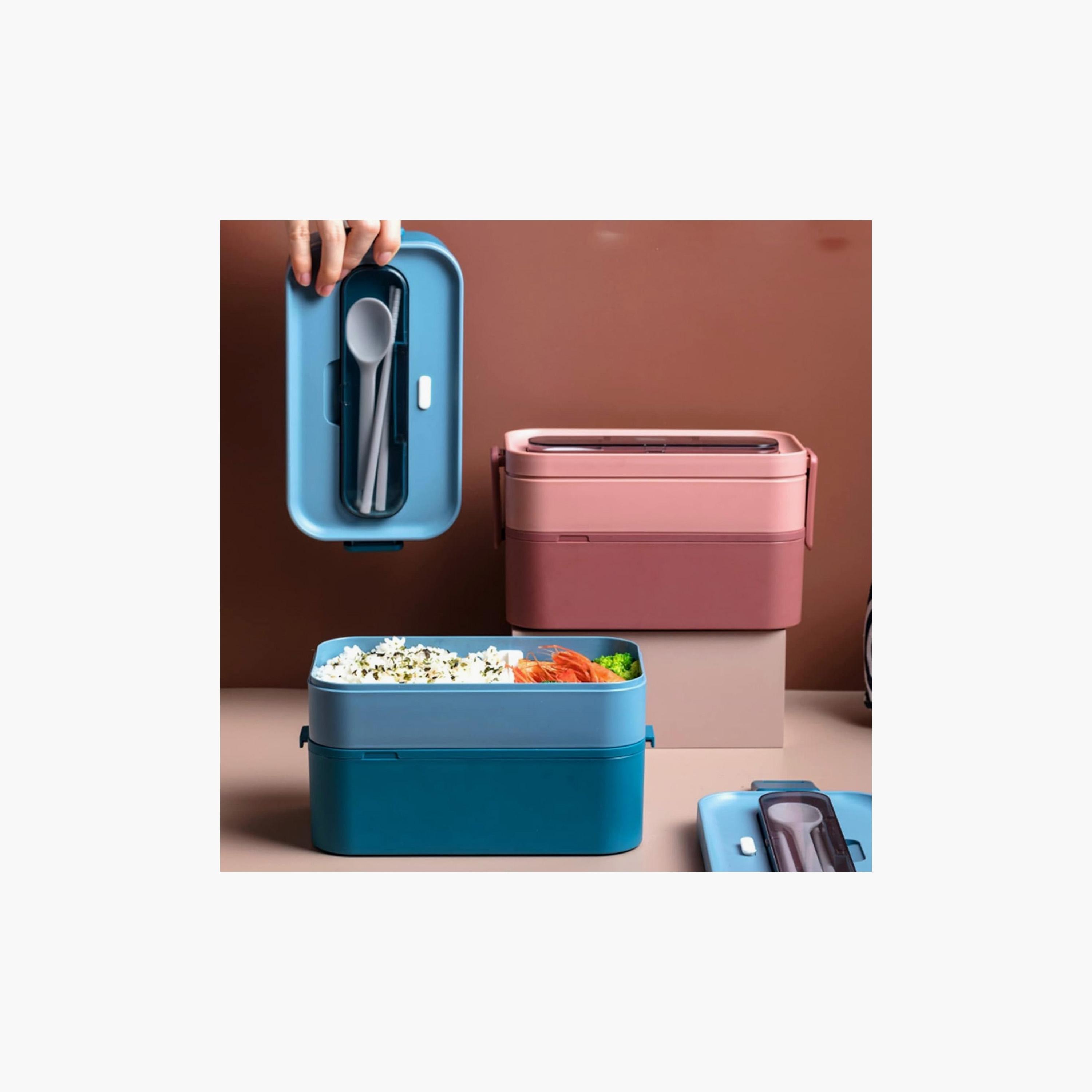 Little Angel 2 Layer Bento Box With Cutlery-school-lunchessentials-lunchboxes-image-5